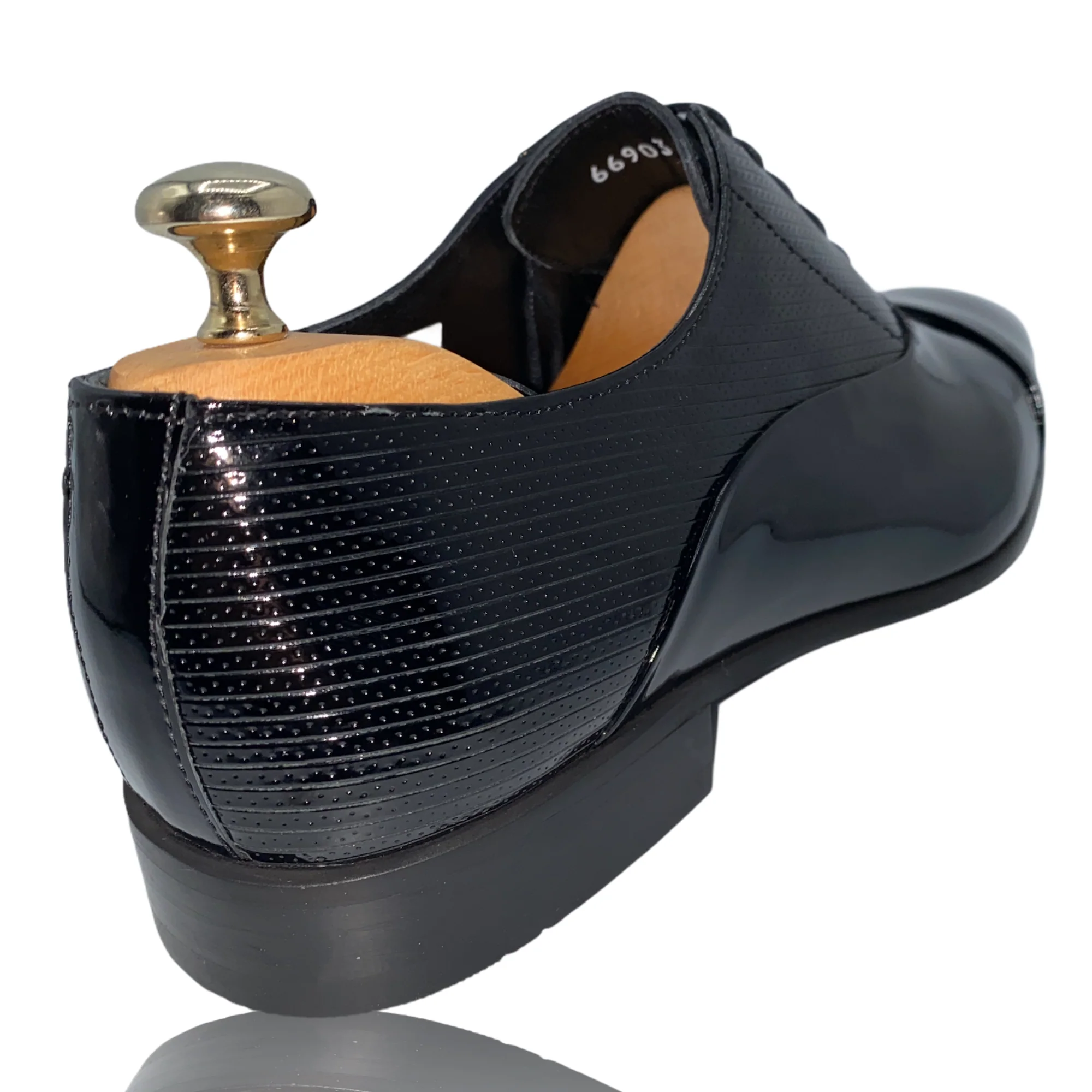 The Lima Black Patent Leather Cap Toe Oxford Shoe Final Sale! - Image 3