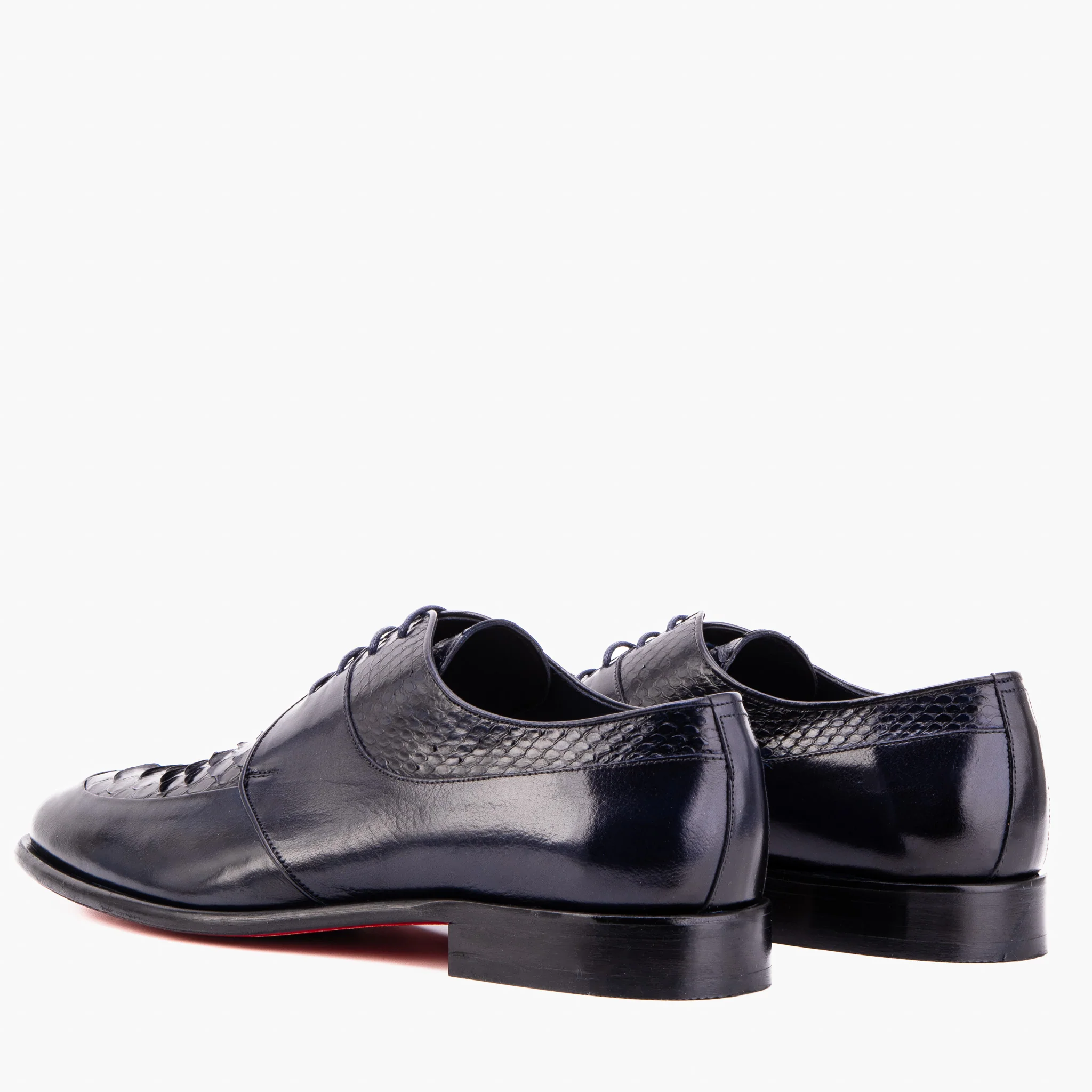 The Arven Navy Python Leather Men Shoe - Image 6