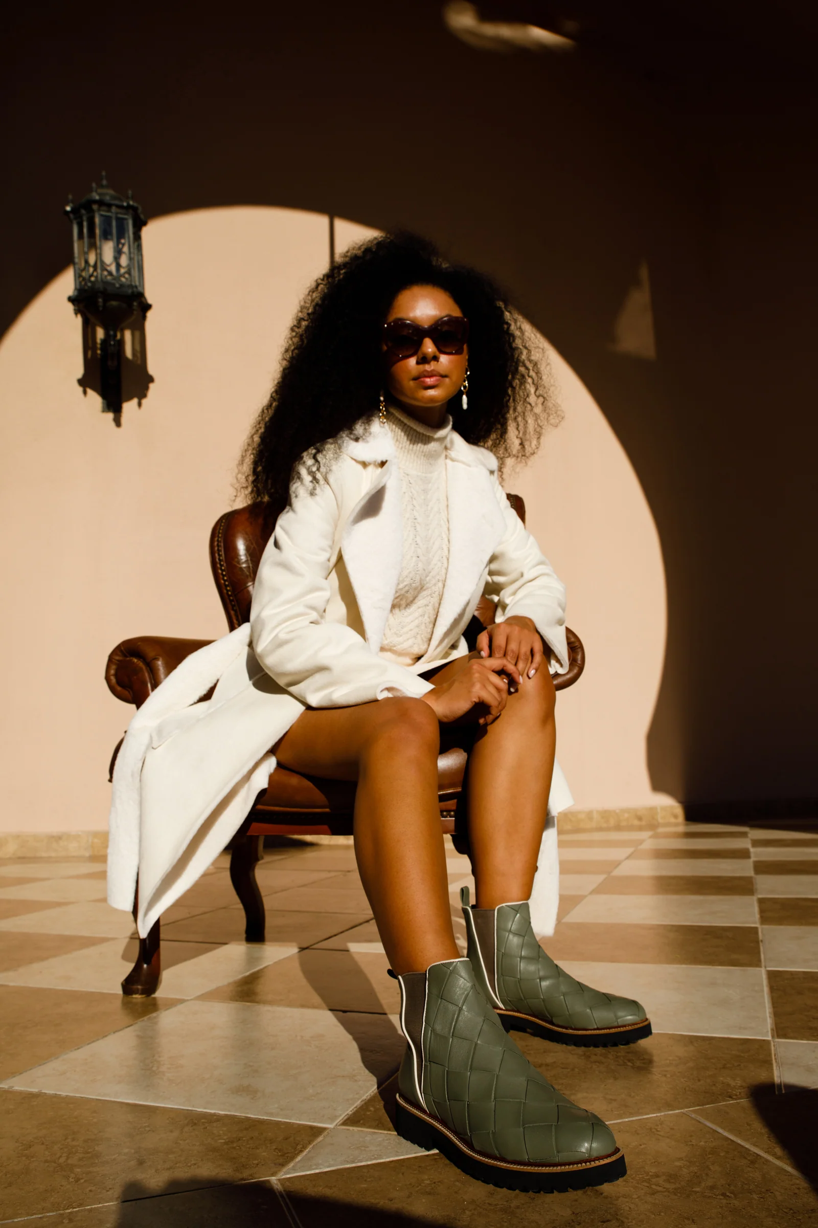 The Luisina Green Handwoven Leather Ankle Boot Final Sale! - Image 25