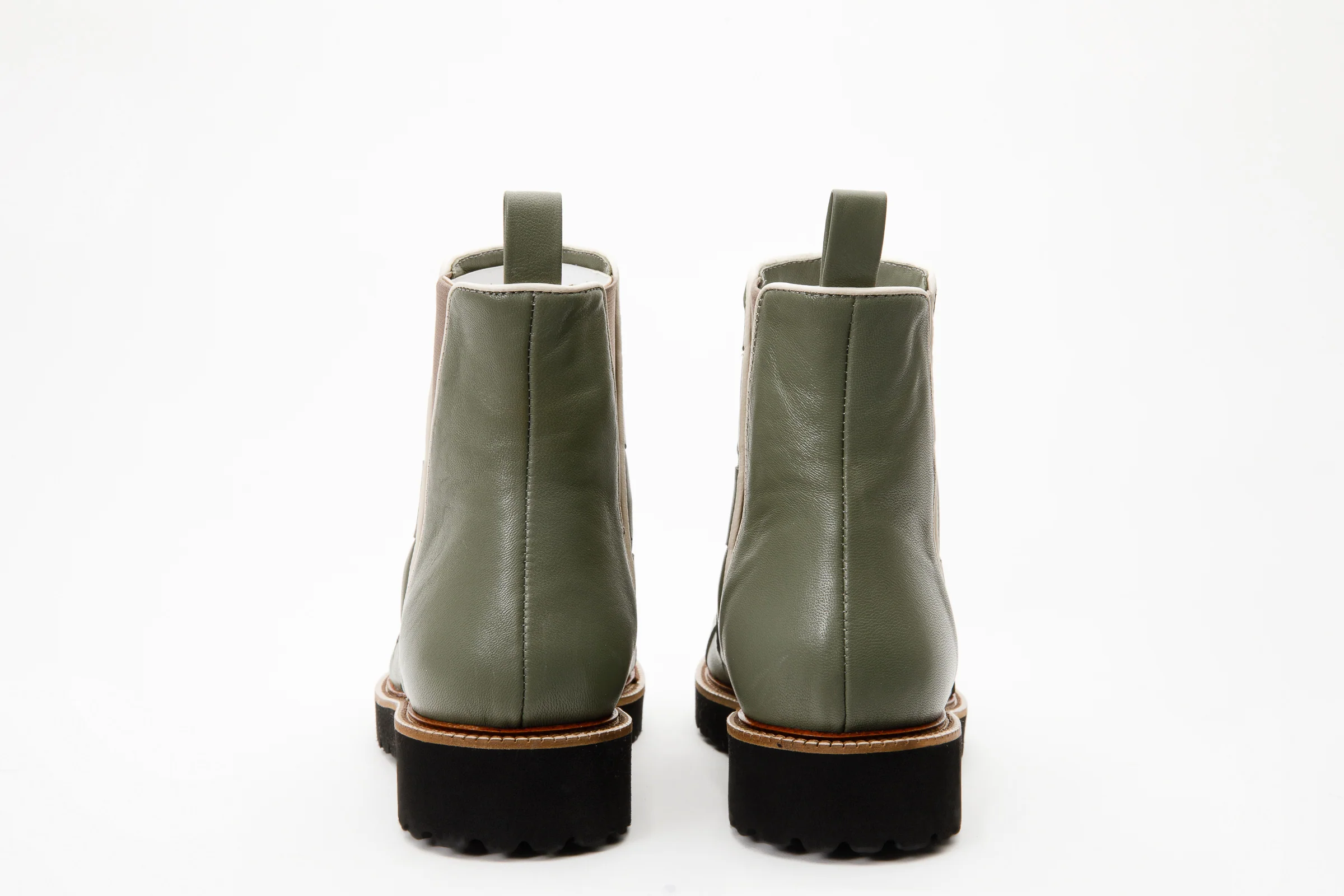 The Luisina Green Handwoven Leather Ankle Boot Final Sale! - Image 4