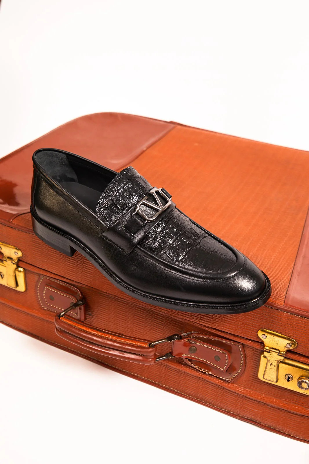 Amsterdam Black Bit Loafer Men Shoe - Image 11