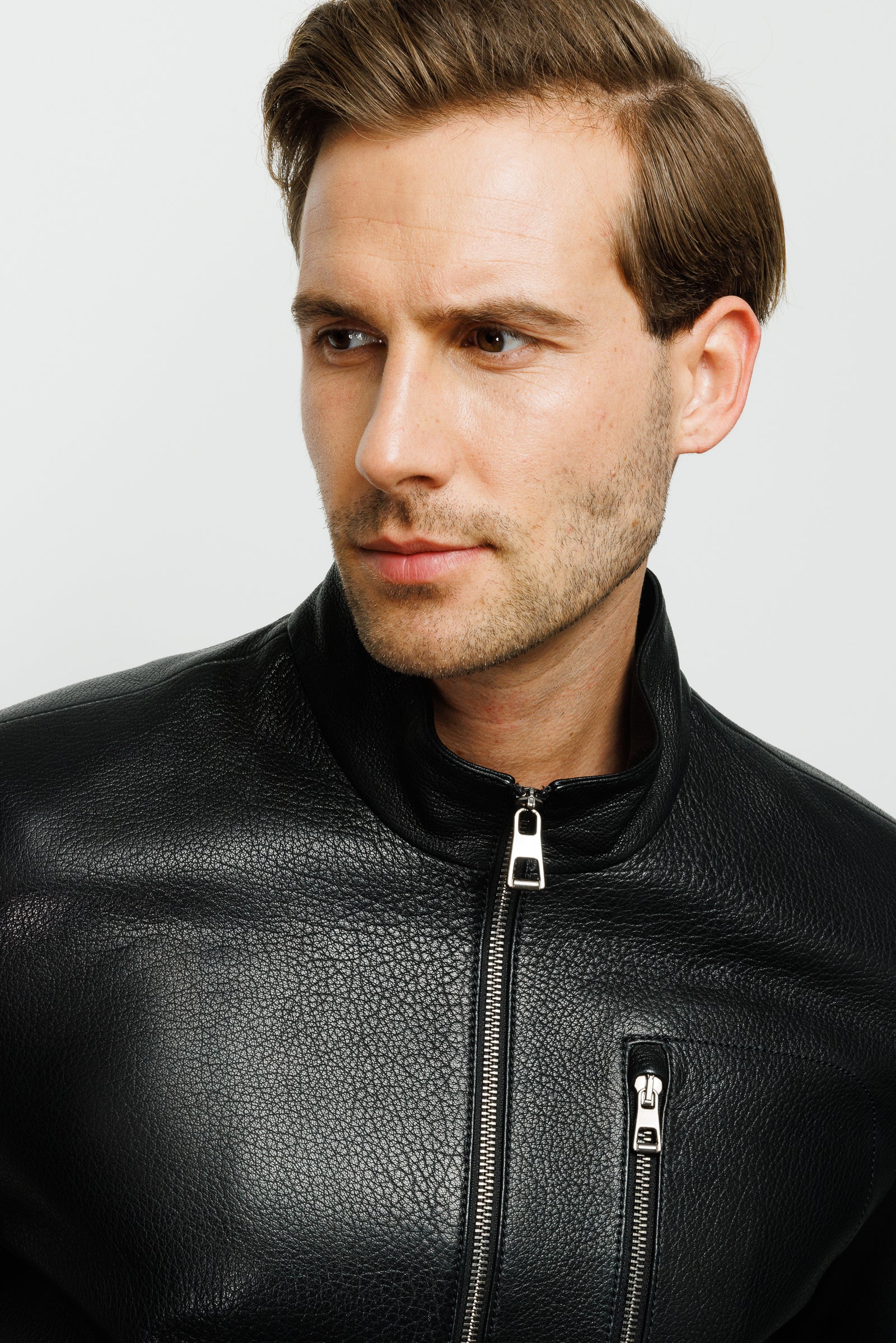 The Blanchard Black Leather Men Jacket - Image 8