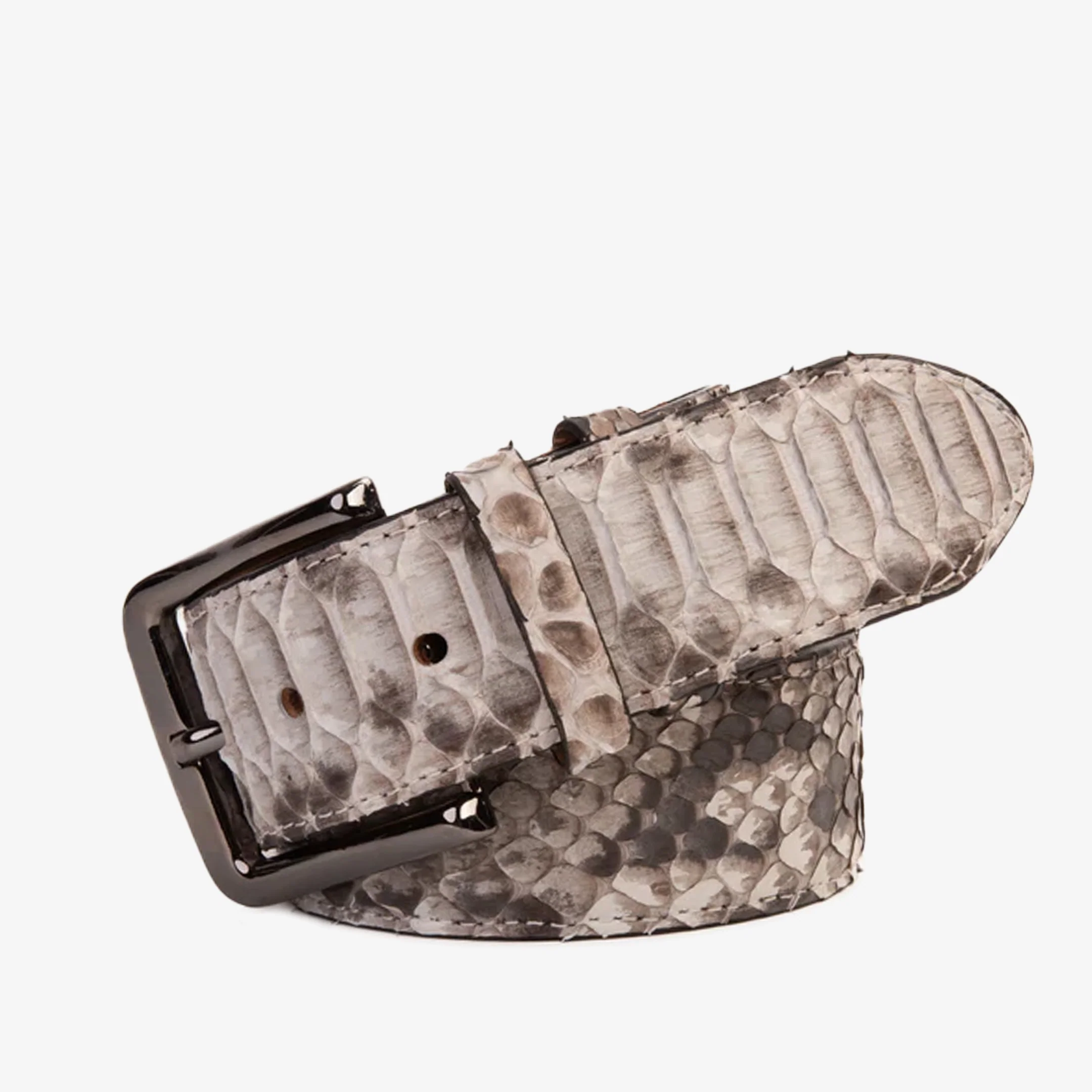 The Boss Natural python Sneak Leather Leather Belt
