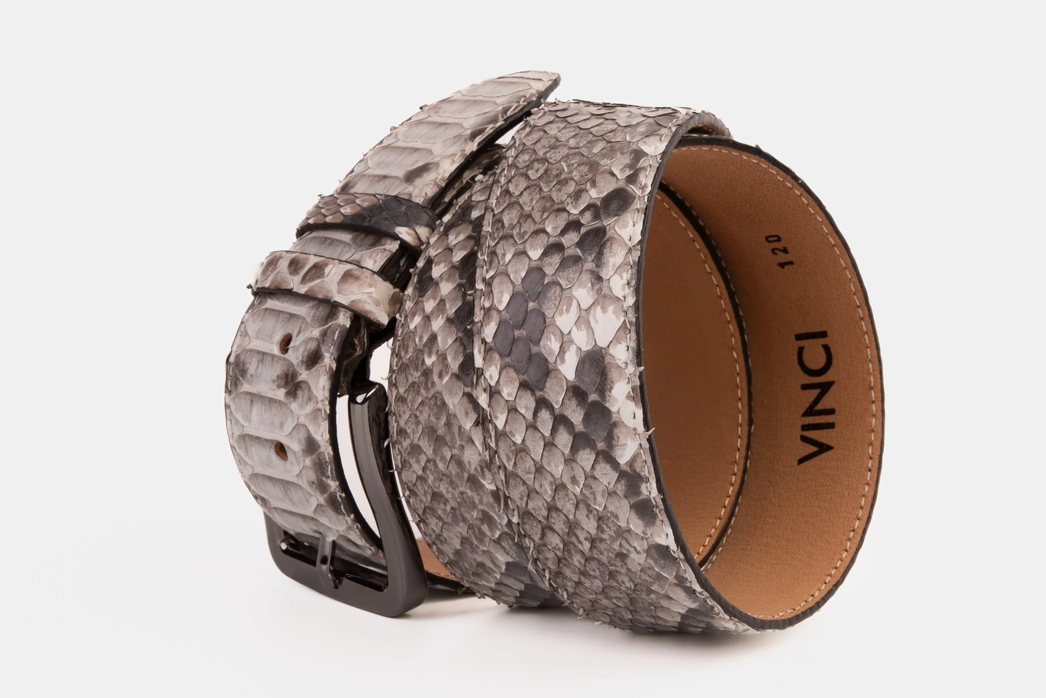 The Boss Natural python Sneak Leather Leather Belt - Image 5