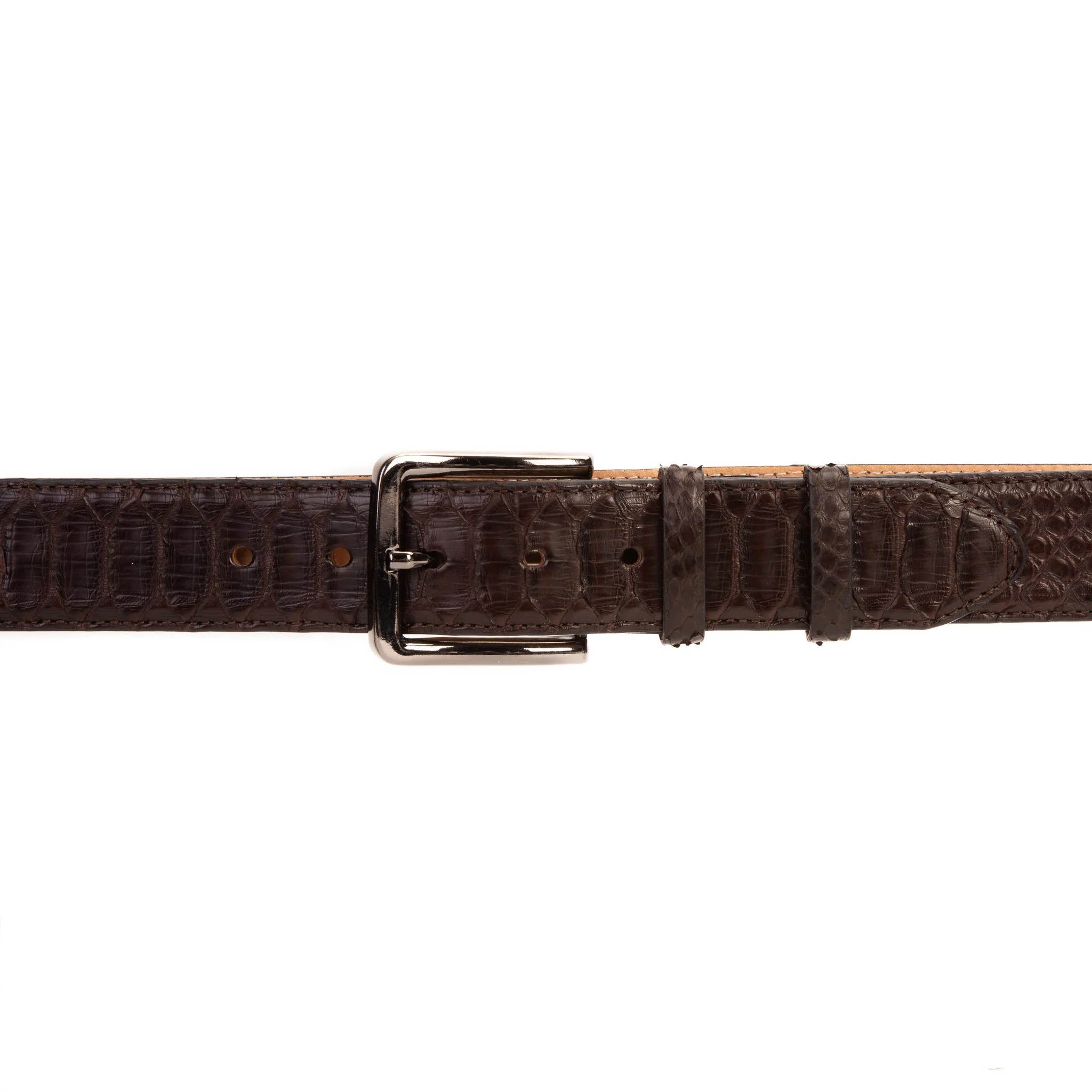 The Boss Brown python Sneak Leather Leather Belt - Image 2