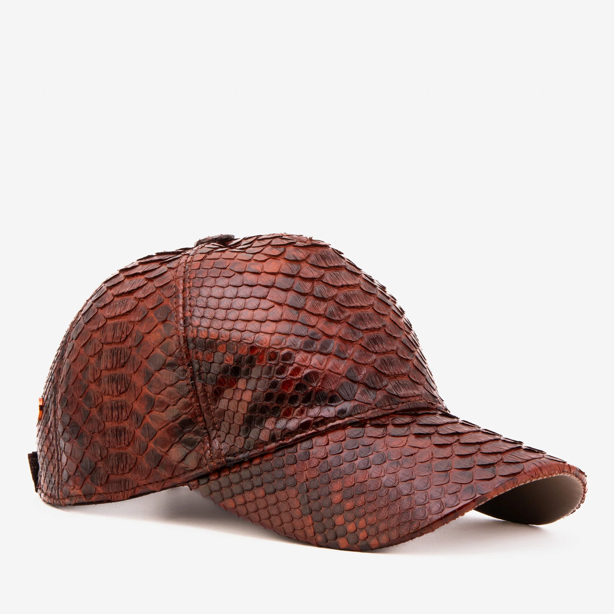 Boss Tan Python Leather Cap - Image 7