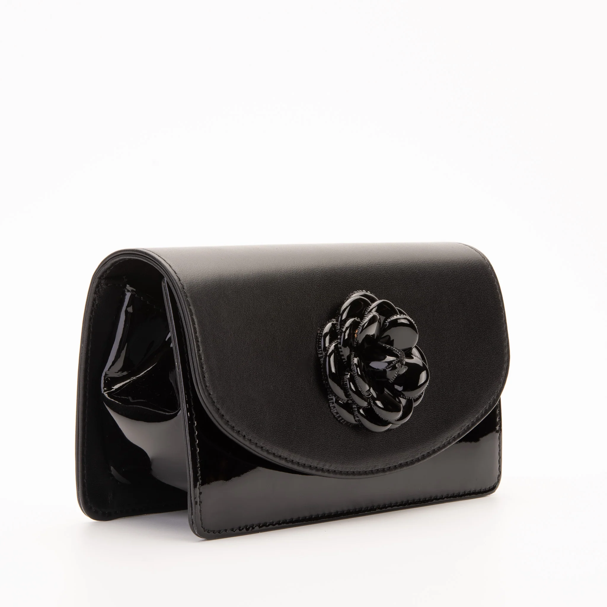 The Diva Black Leather Handbag - Image 2