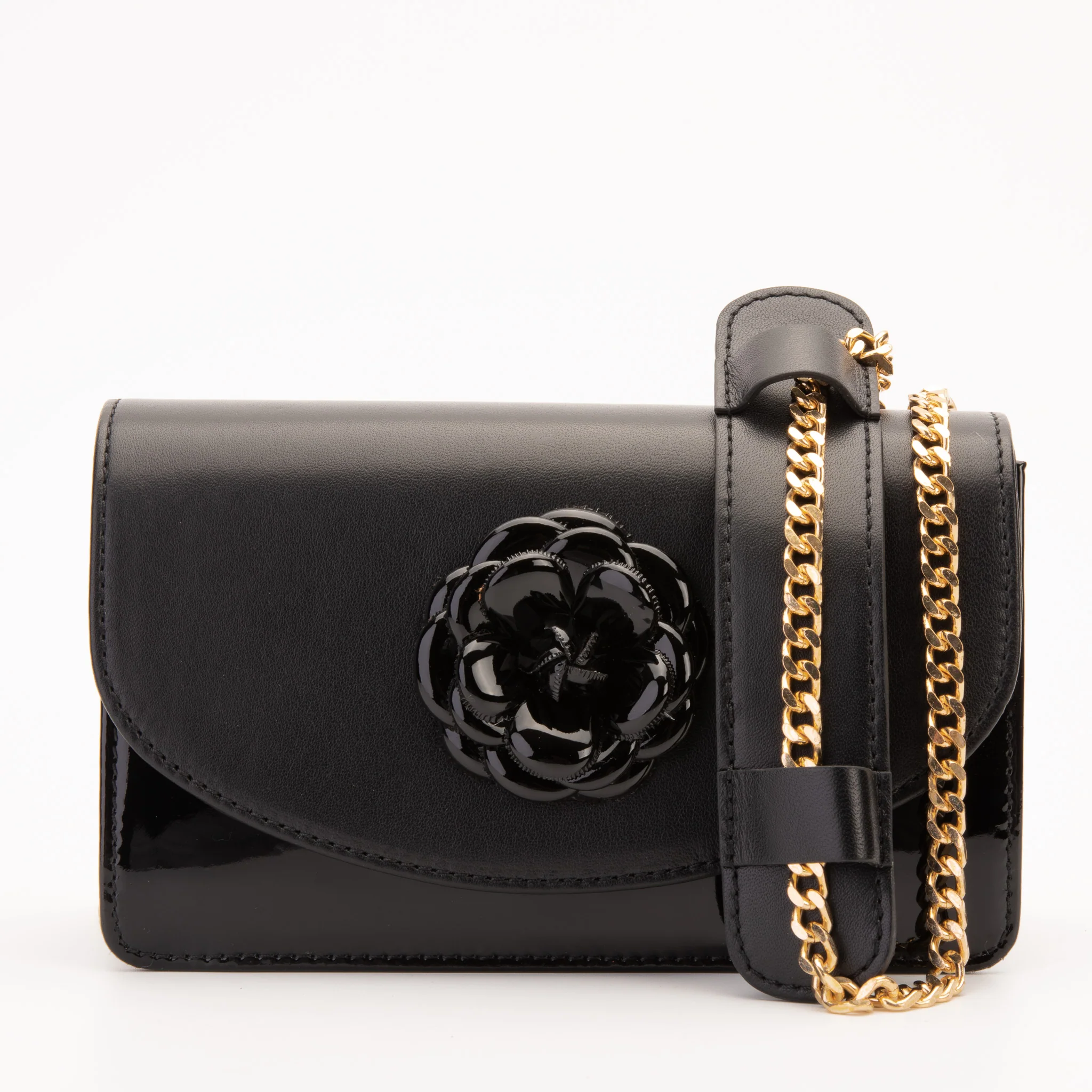 The Diva Black Leather Handbag - Image 3