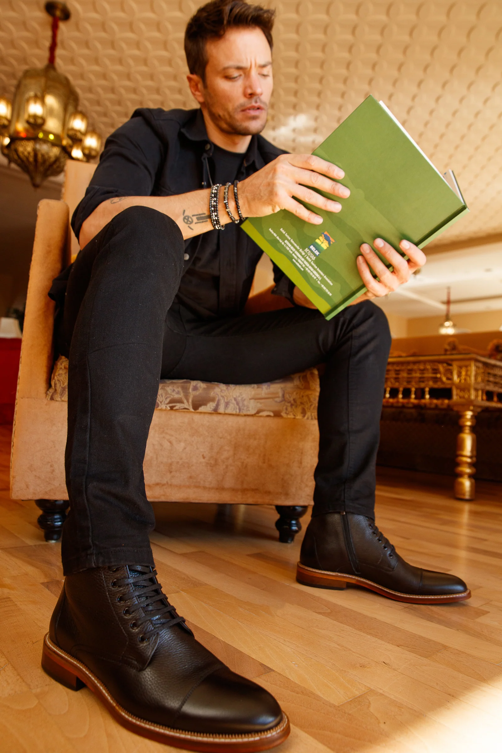 The Belek Black Open Walk Suede Leather Men Boot Final Sale! - Image 6