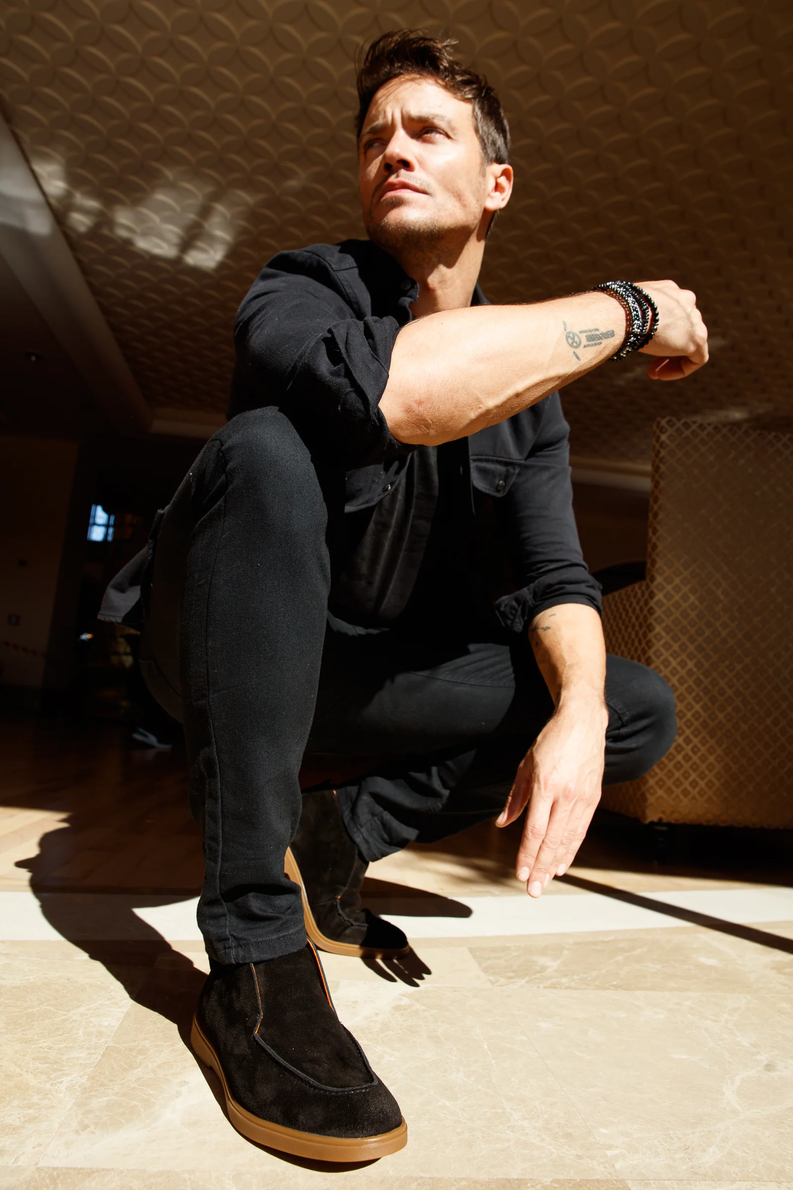 The Belek Black Open Walk Suede Leather Men Boot Final Sale! - Image 9