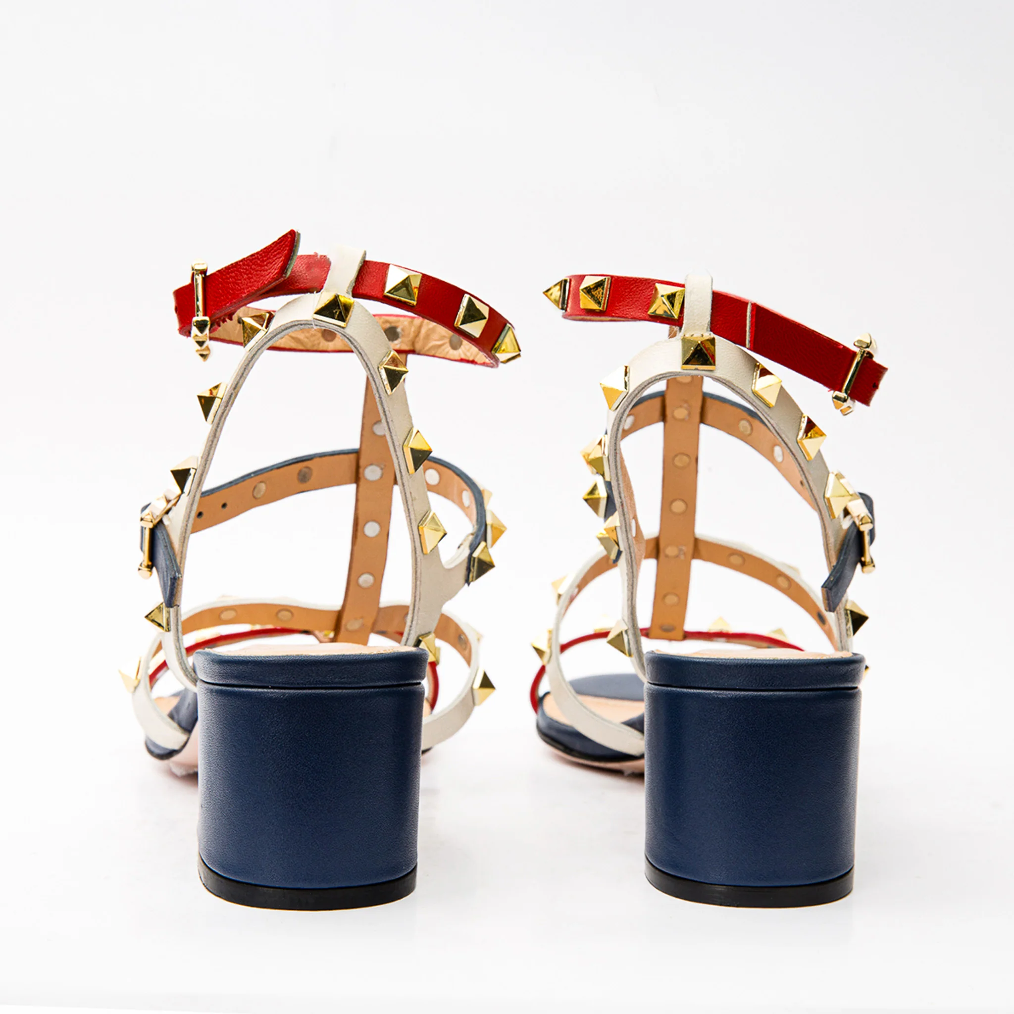 The Nejapa Multicolor Multi Strap Leather Women Sandal - Image 8