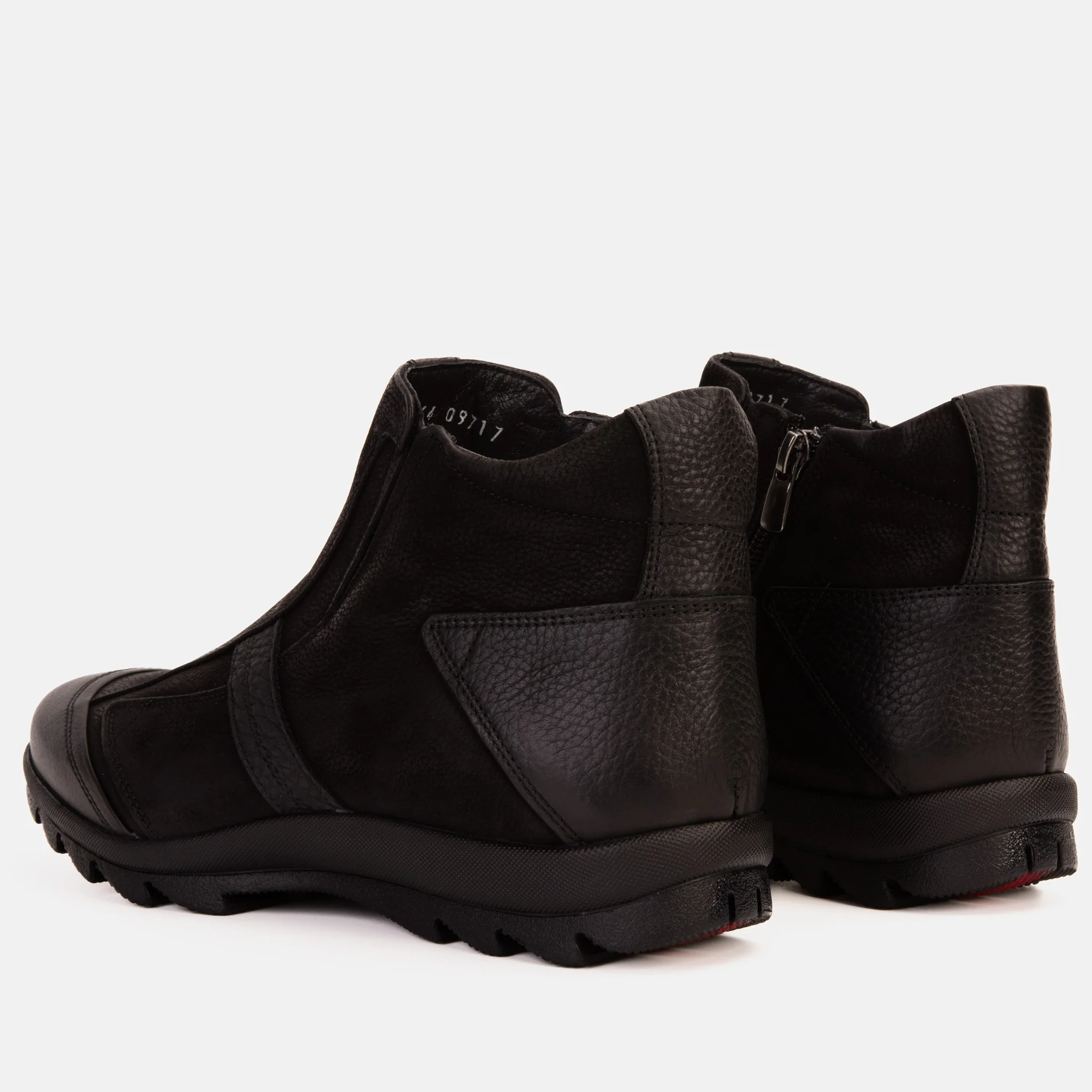 The Montreal Suede Black Leather Casual Zip-Up Ankle Men Boot - Image 5