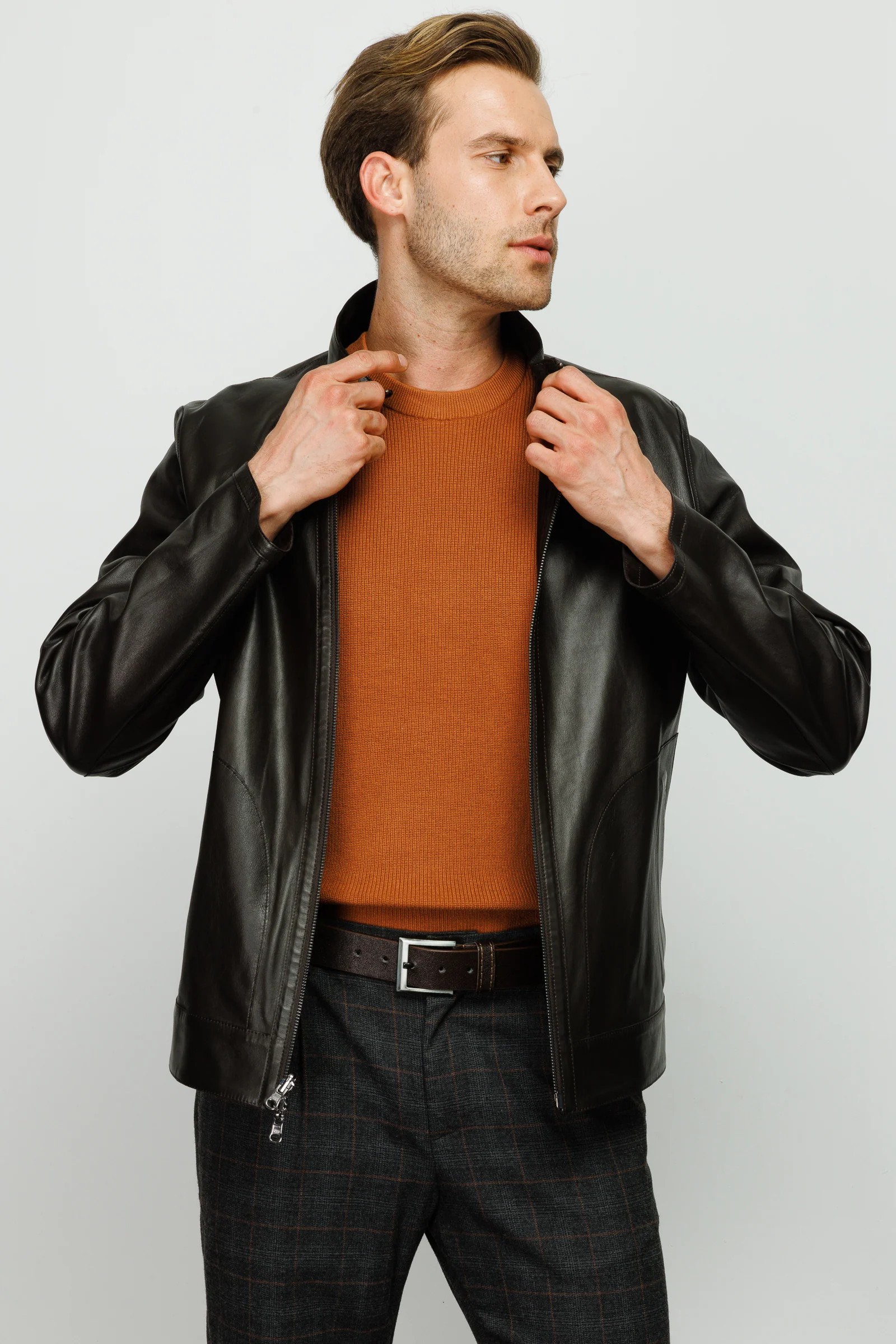 The Del Rio Leather Black Men Jacket - Image 9