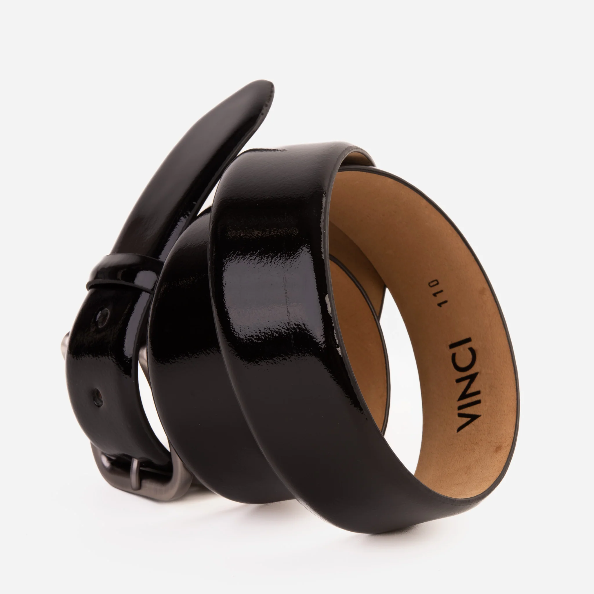 The Dodoma Black Patent Leather Belt - Image 3