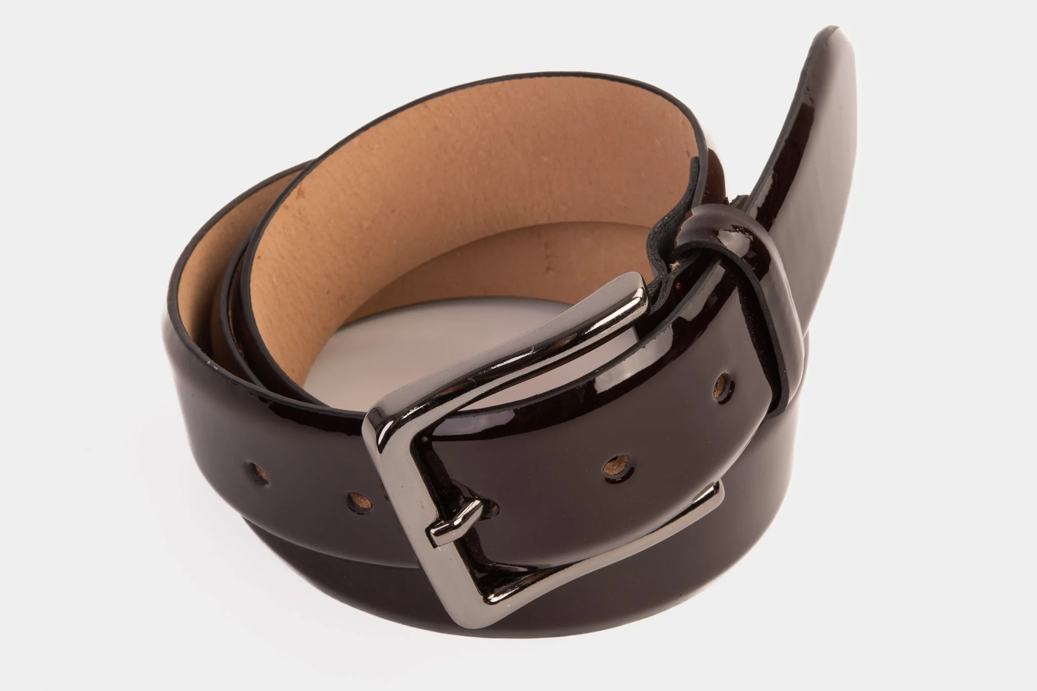 The Dodoma Burgundy Patent Leather Belt - Image 3