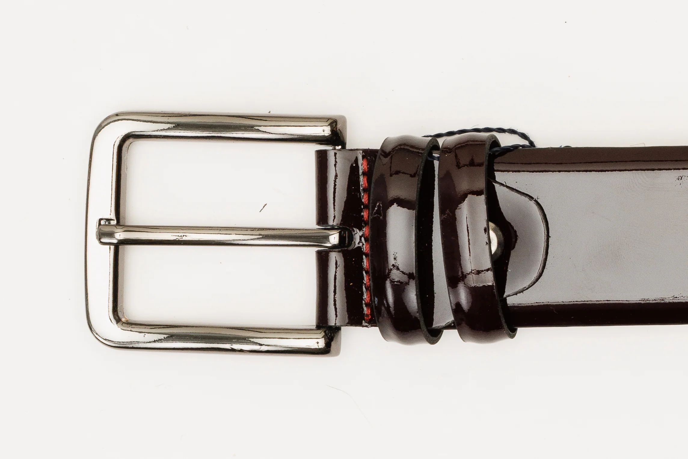 The Dodoma Burgundy Patent Leather Belt - Image 6