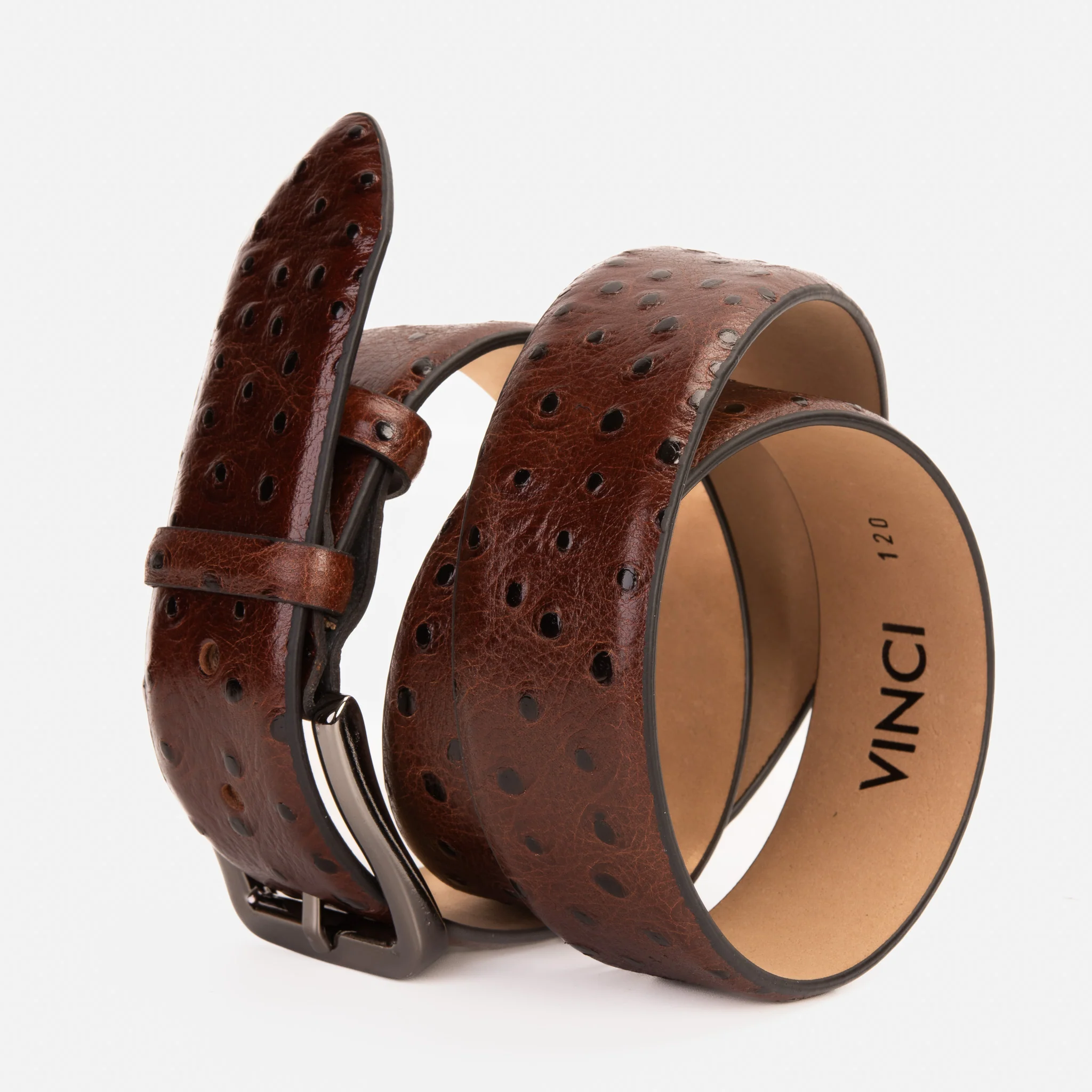 The Johannesburg Brown Leather Belt - Image 7