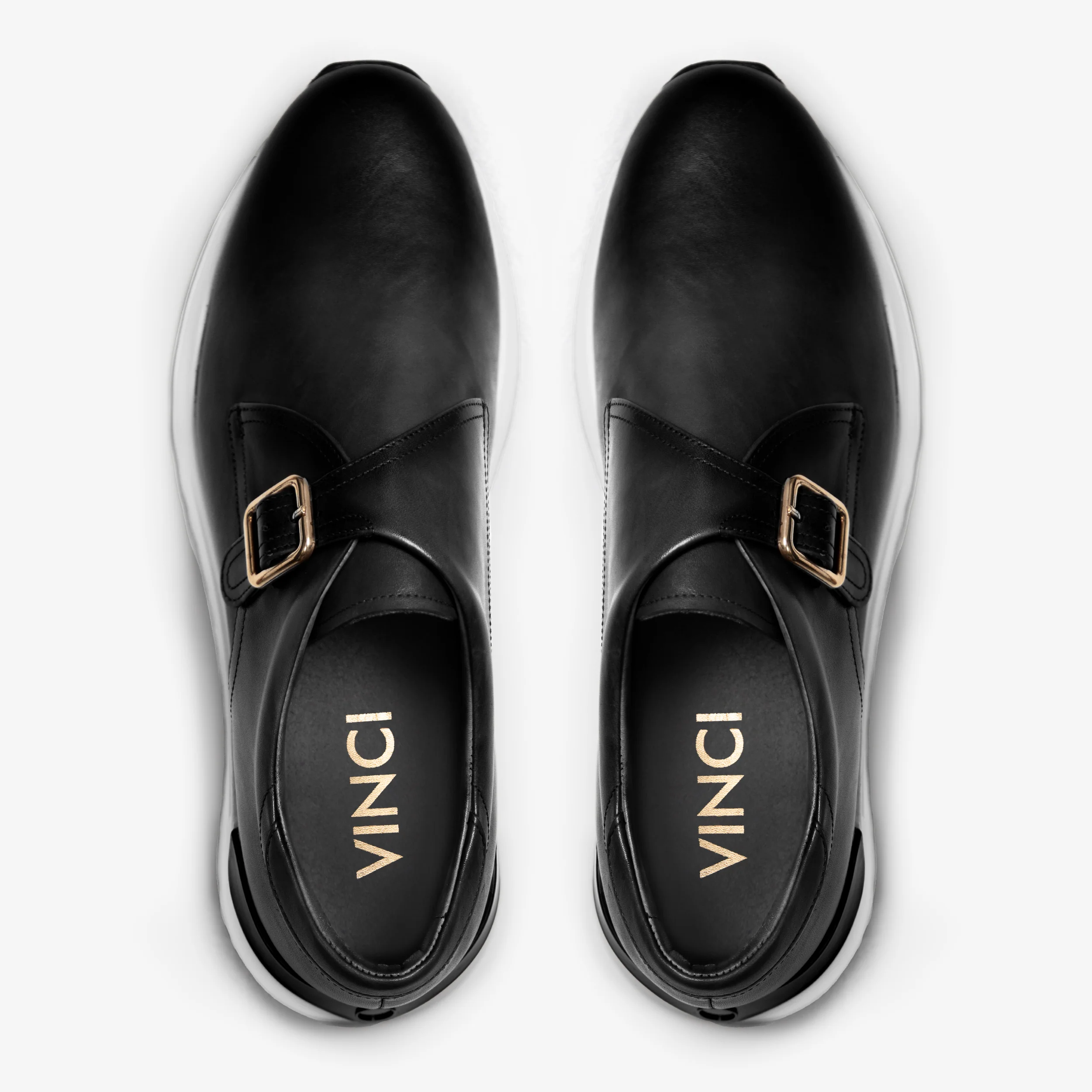 The Luxe Black Buffalo Leather Women Sneaker - Image 3