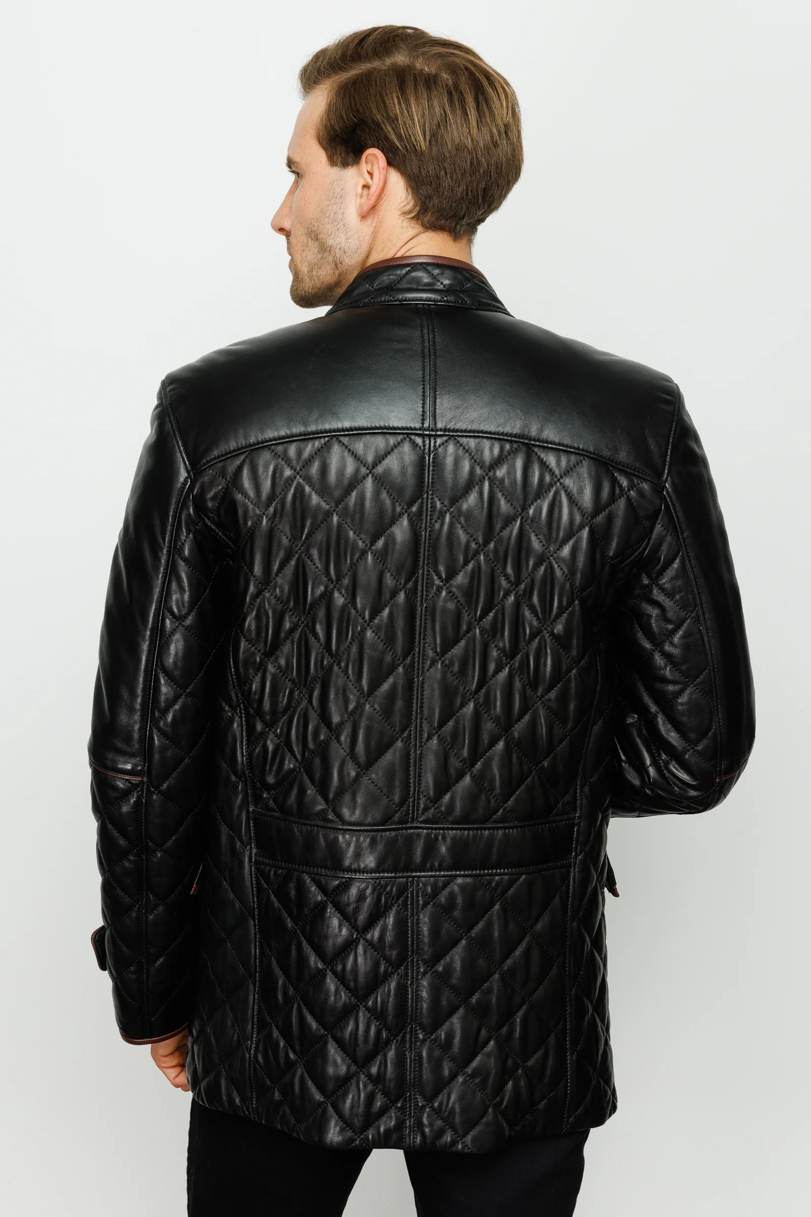 The Martinez Black Leather Men Jacket - Image 3