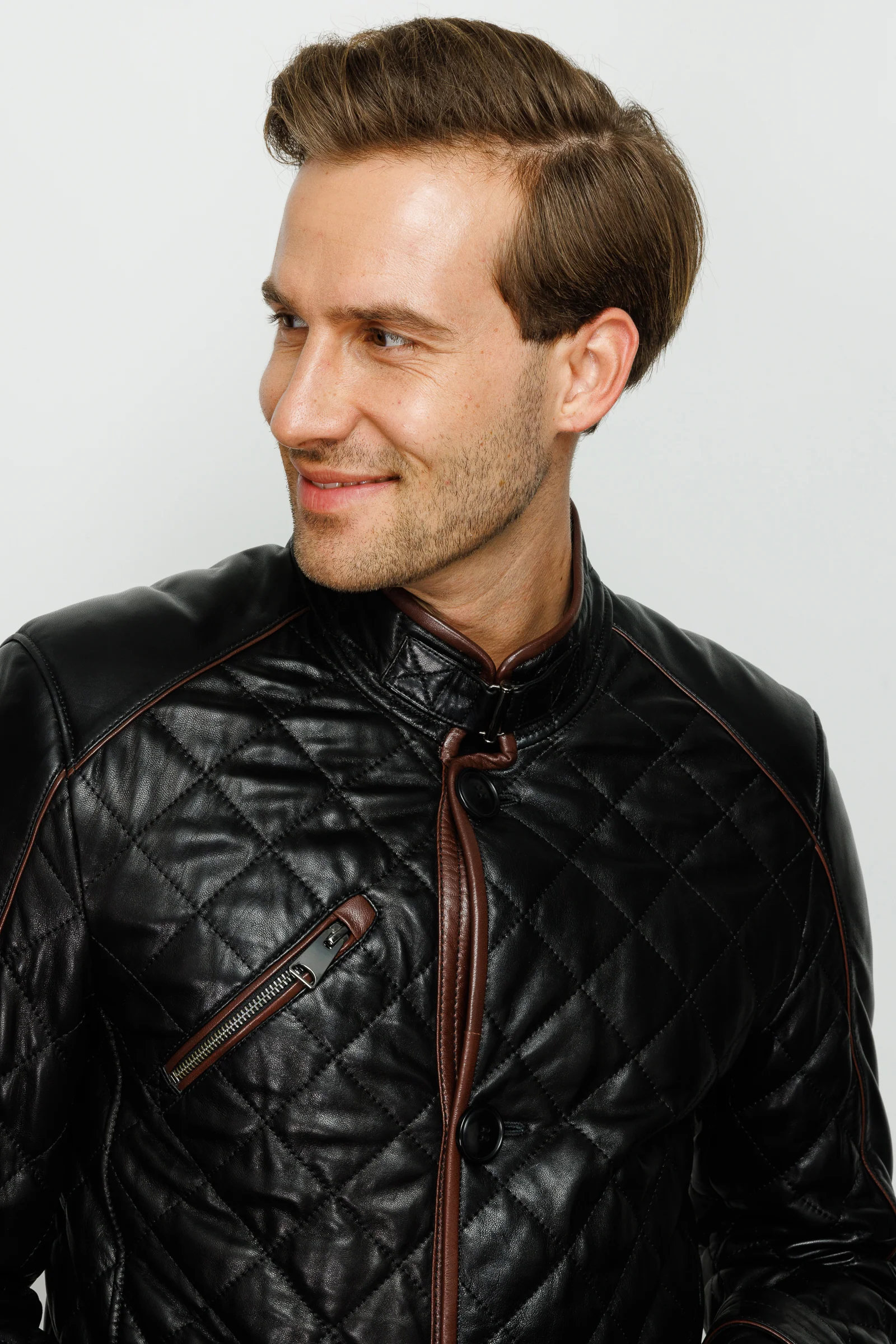 The Martinez Black Leather Men Jacket - Image 4