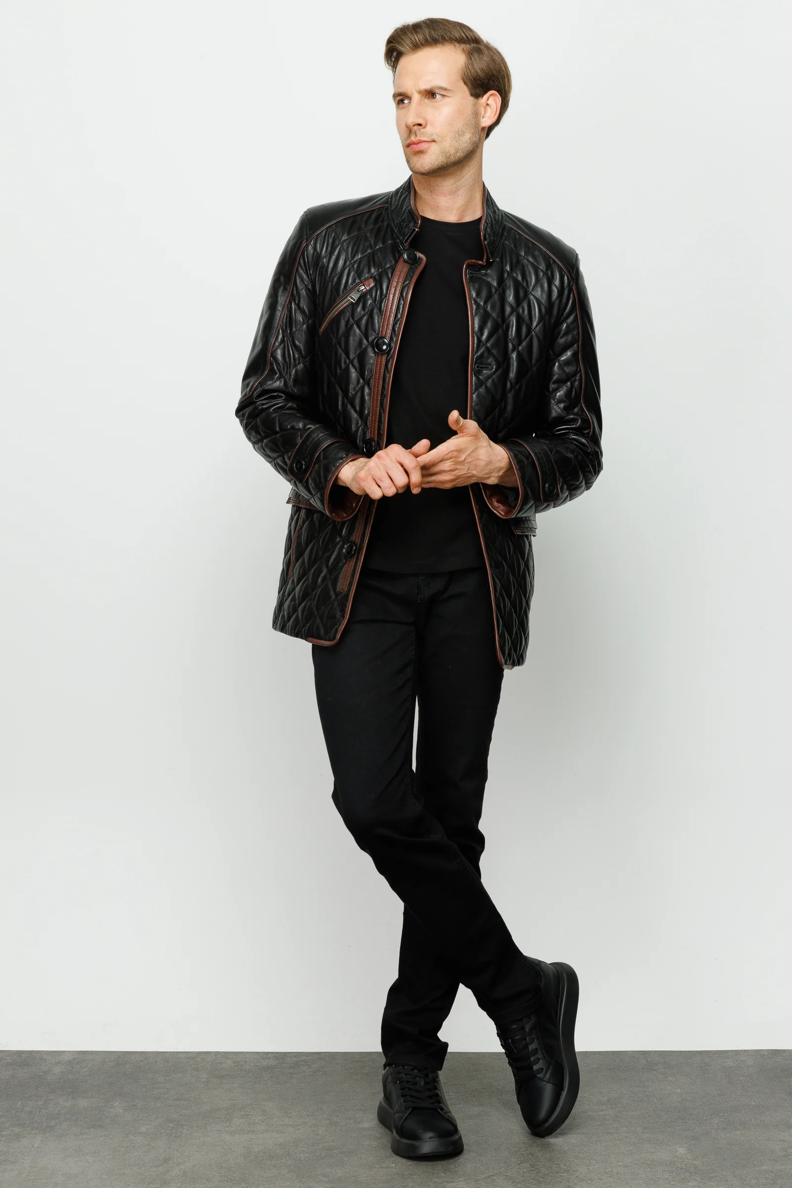 The Martinez Black Leather Men Jacket - Image 6