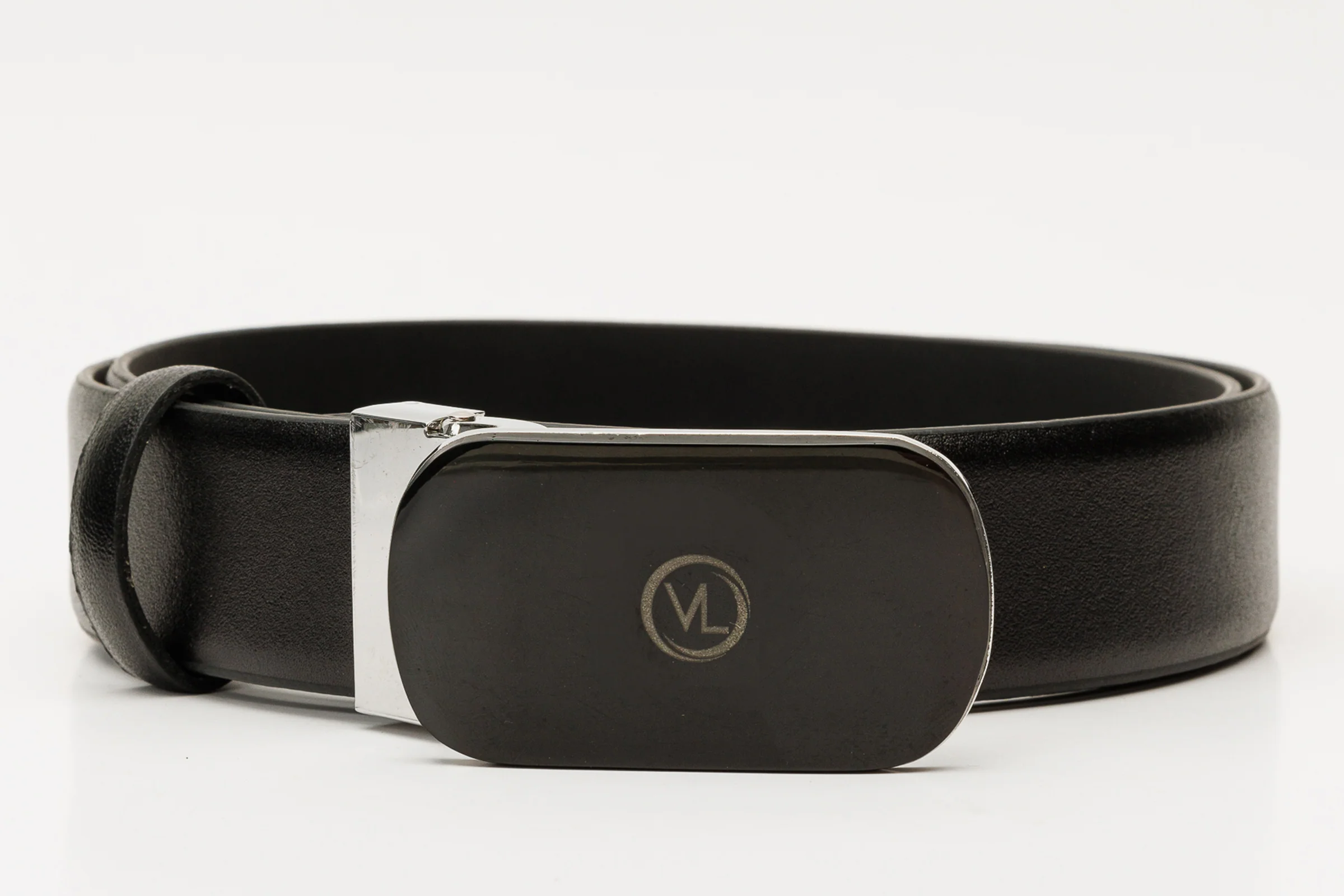 The Marzano Black Color Calfskin  Belt - Image 5
