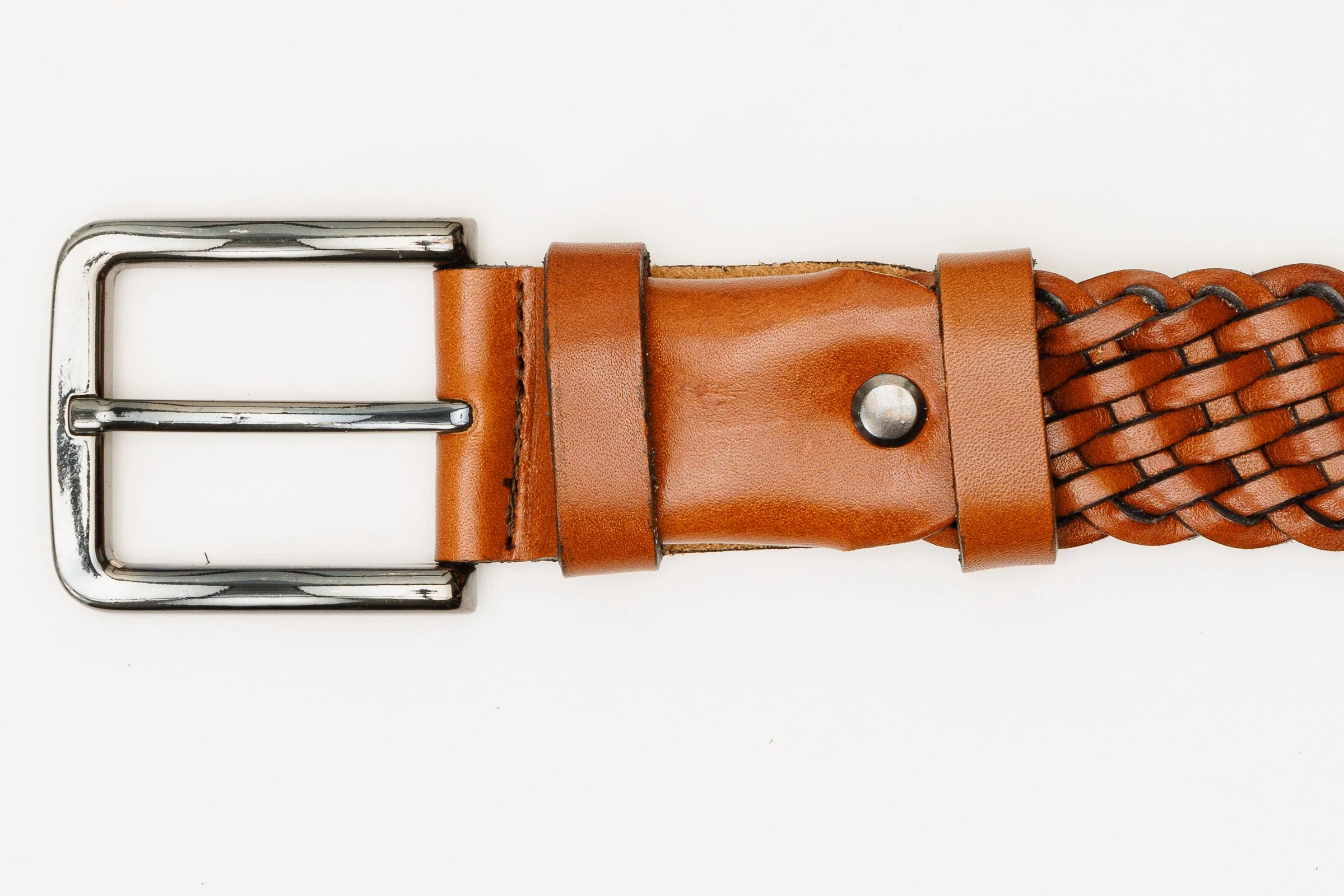 The Mclean Woven Brown Leather Belt - Image 7