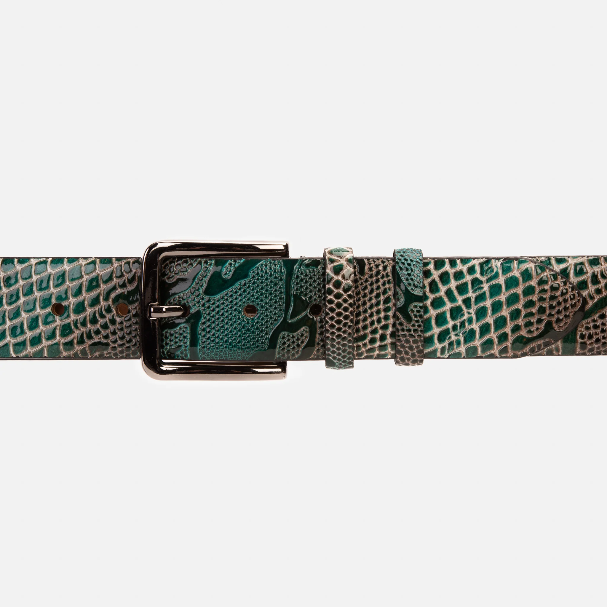 The Milano Green Leather Belt Limited Edition - Image 2