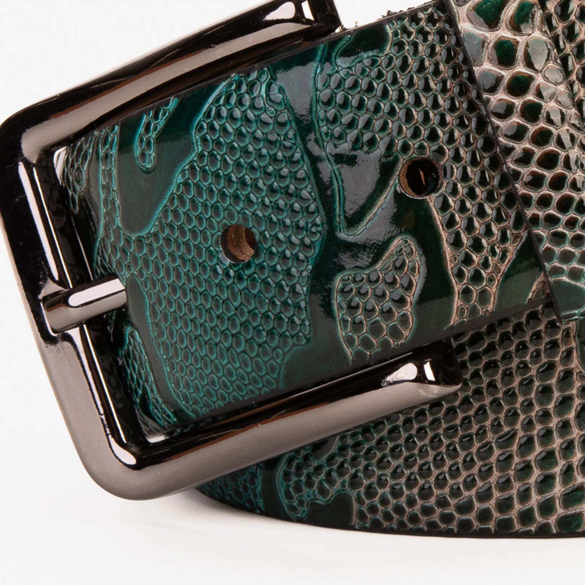 The Milano Green Leather Belt Limited Edition - Image 4