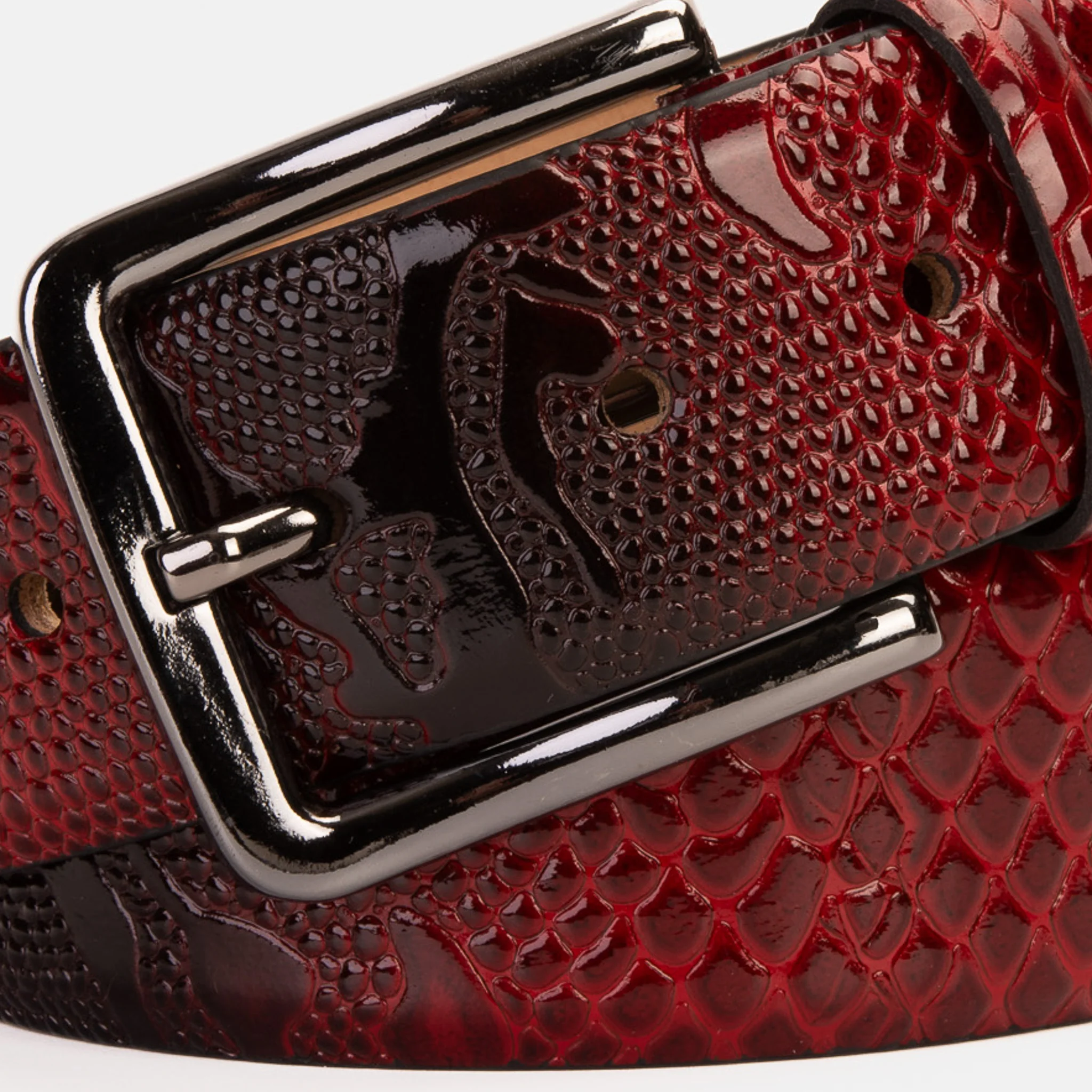 The Milano Red Leather Belt Limited Edition - Image 3
