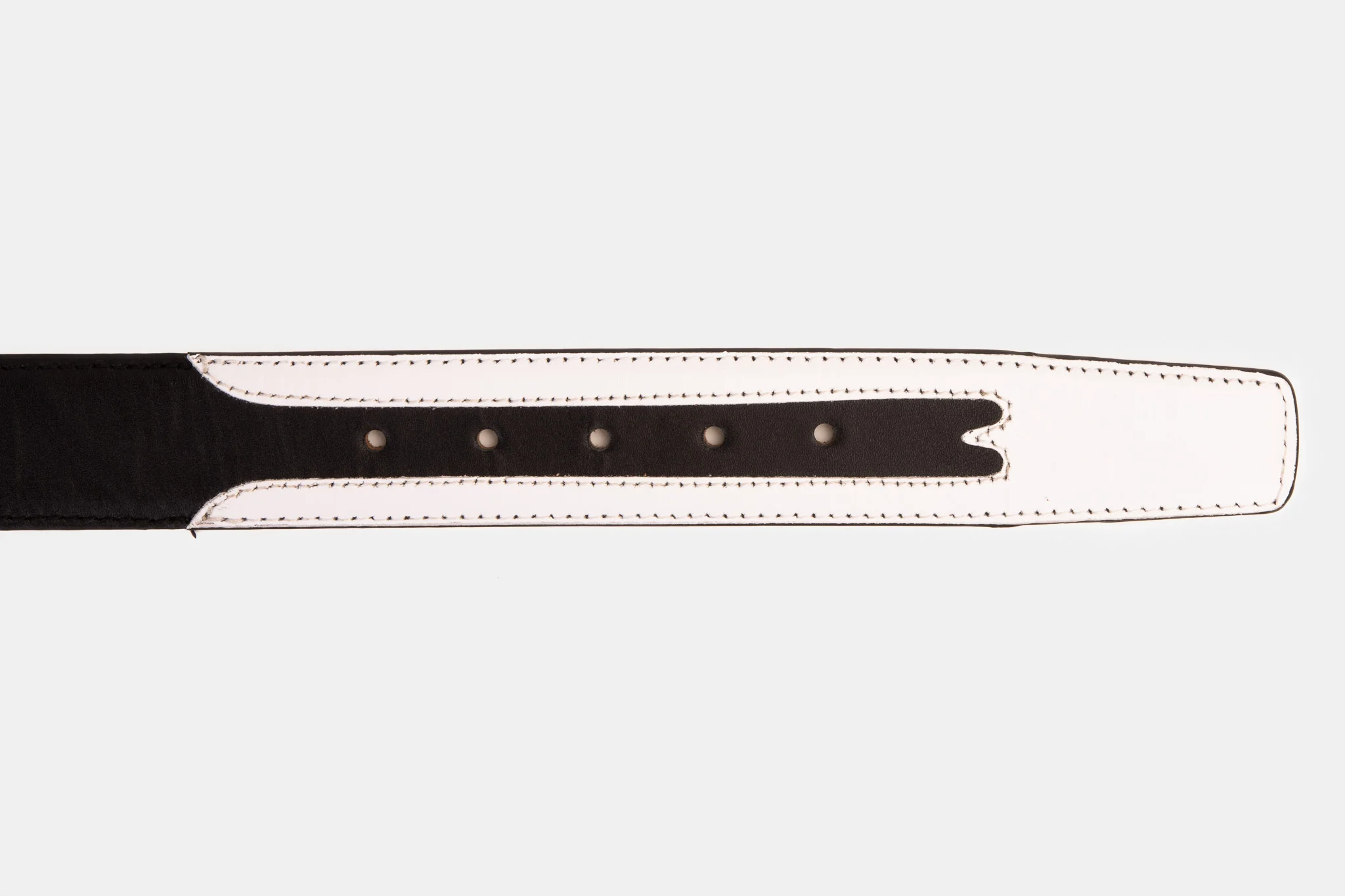The Neiva Black/White Leather Belt - Image 4