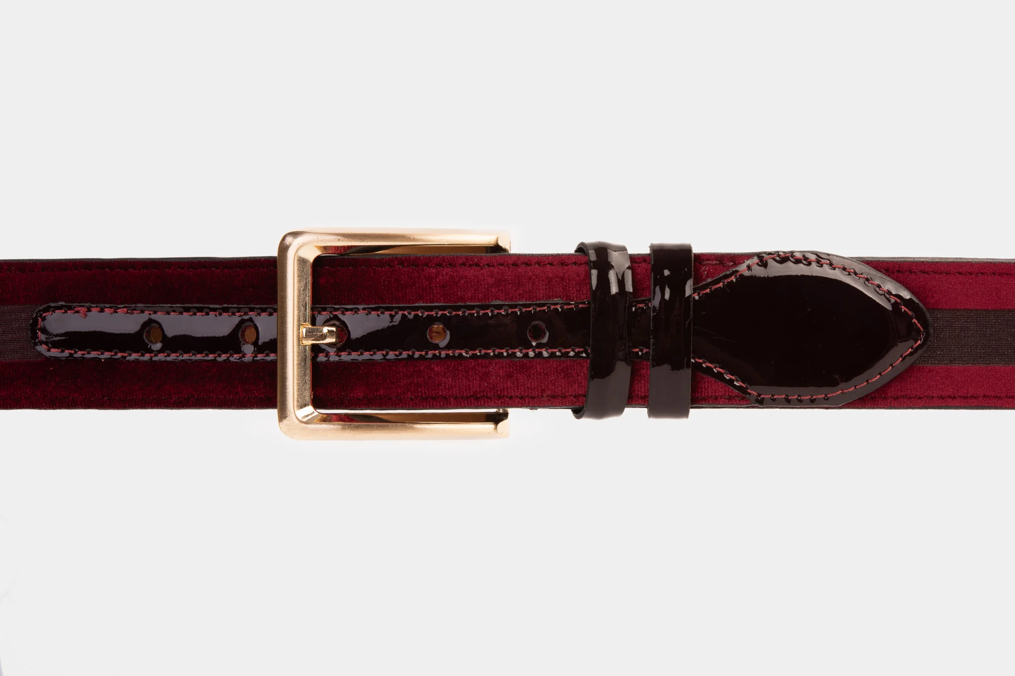 The Pontalto Burgundy Leather Belt - Image 2