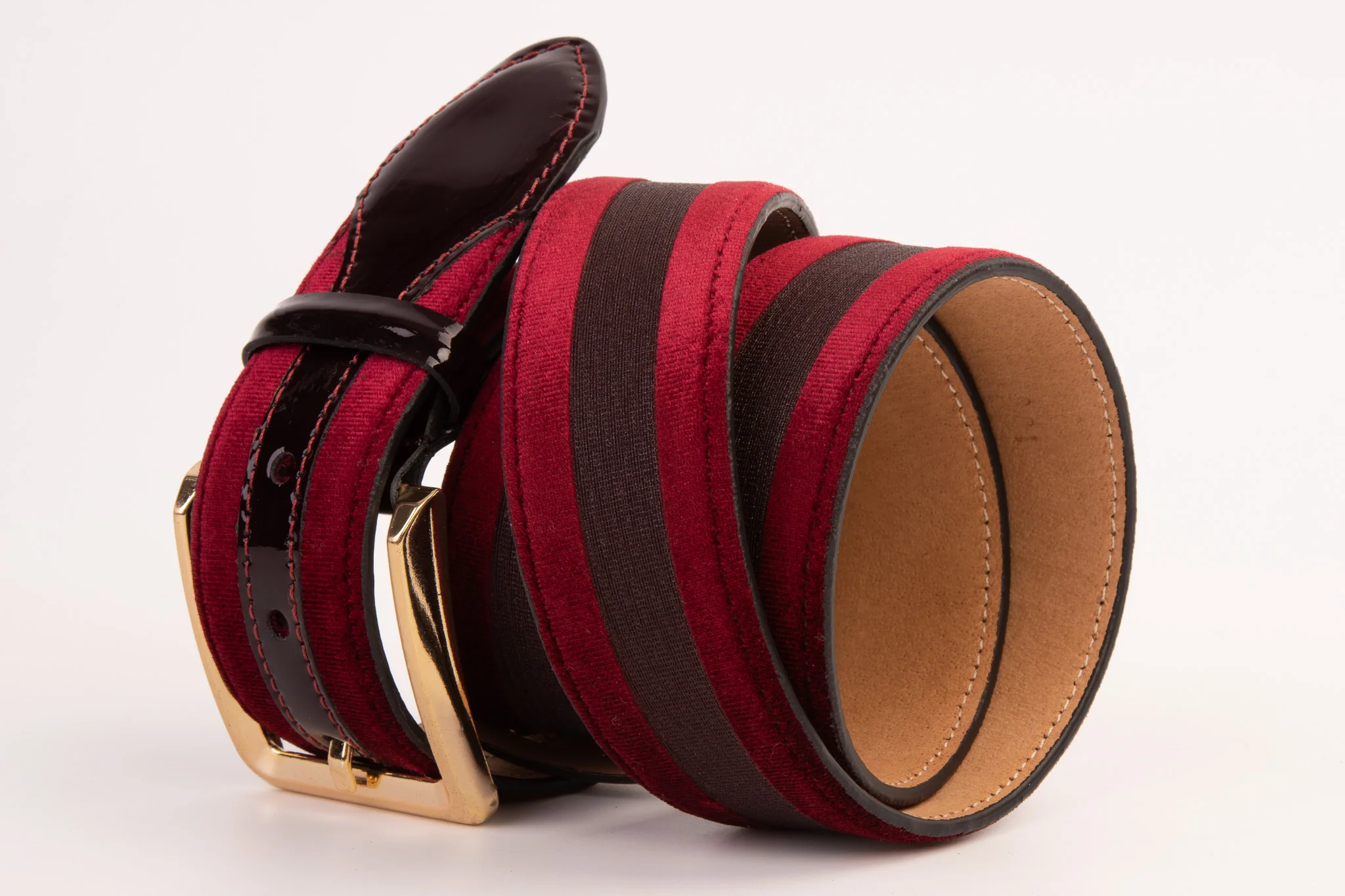 The Pontalto Burgundy Leather Belt - Image 4