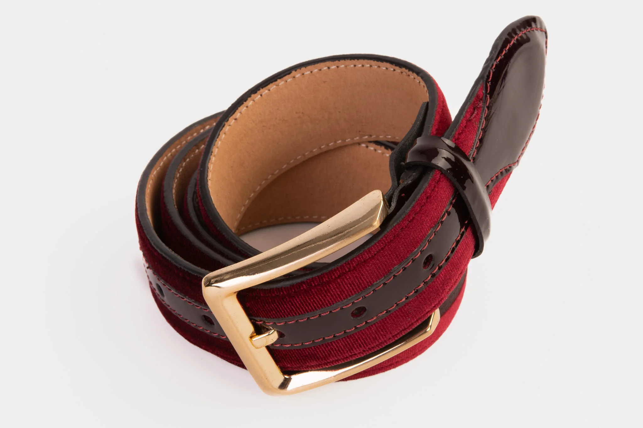 The Pontalto Burgundy Leather Belt - Image 7