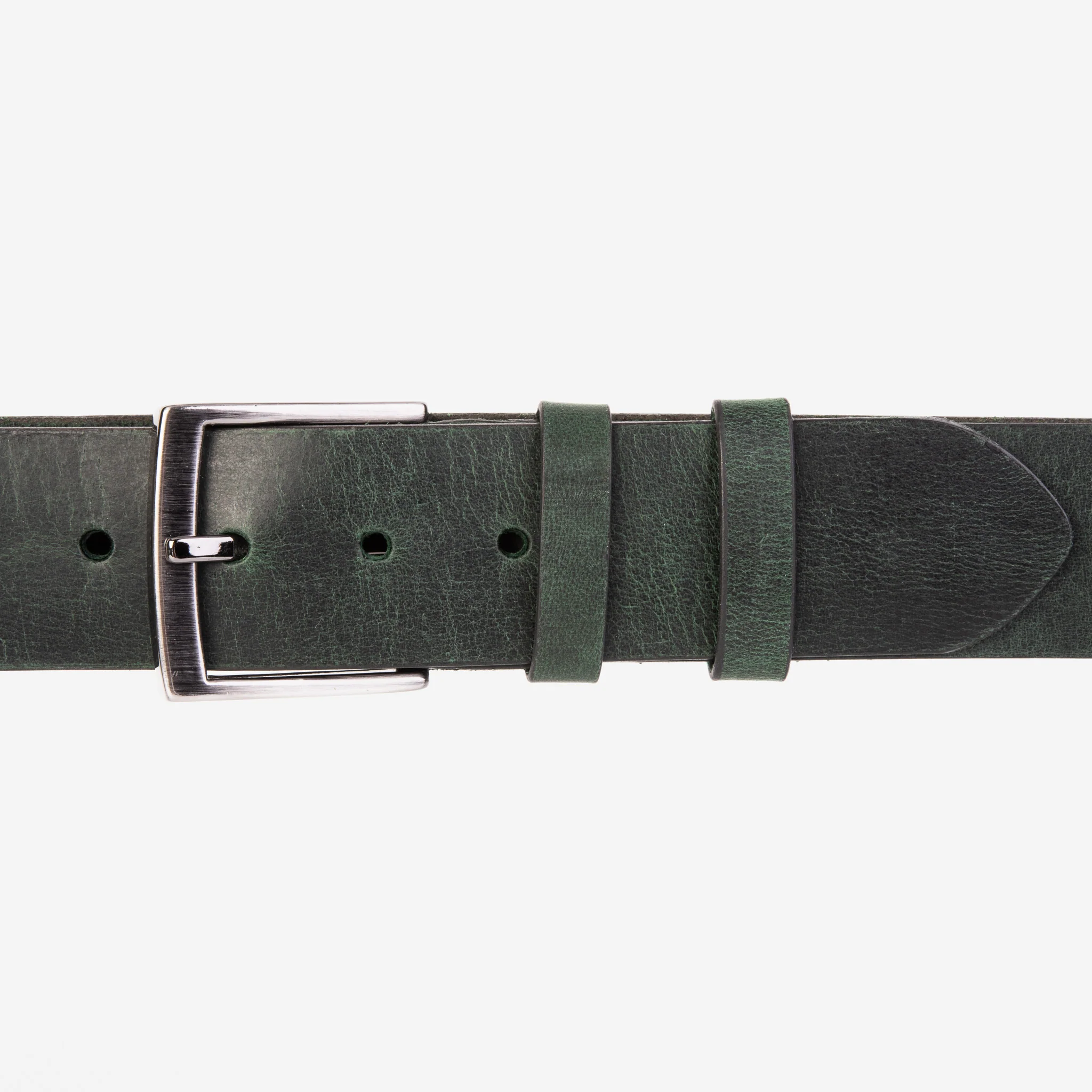 The Prime Forest Green Leather Belt - Image 2