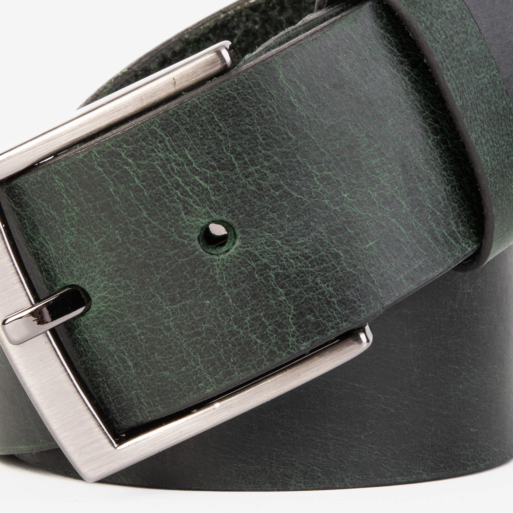 The Prime Forest Green Leather Belt - Image 3