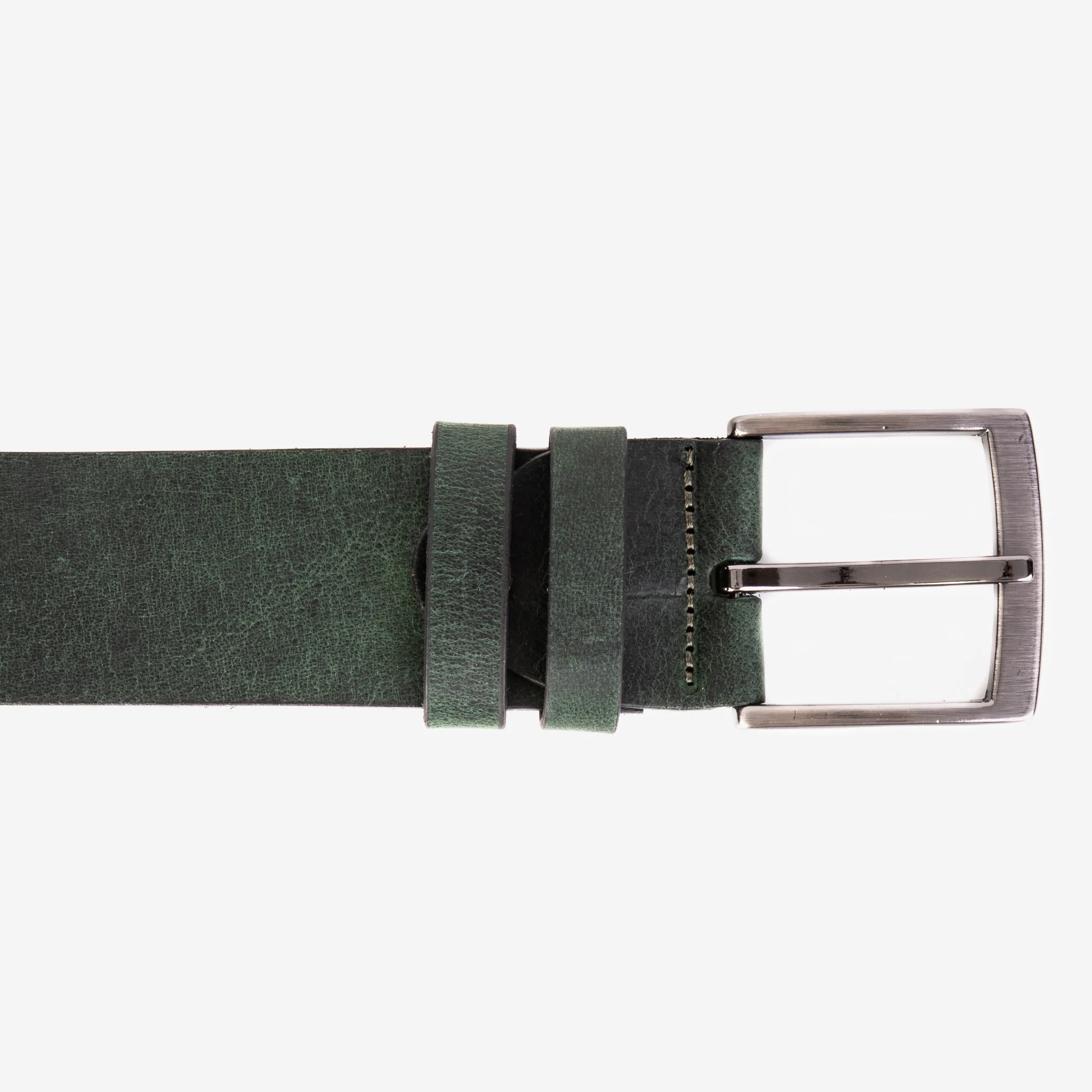 The Prime Forest Green Leather Belt - Image 4