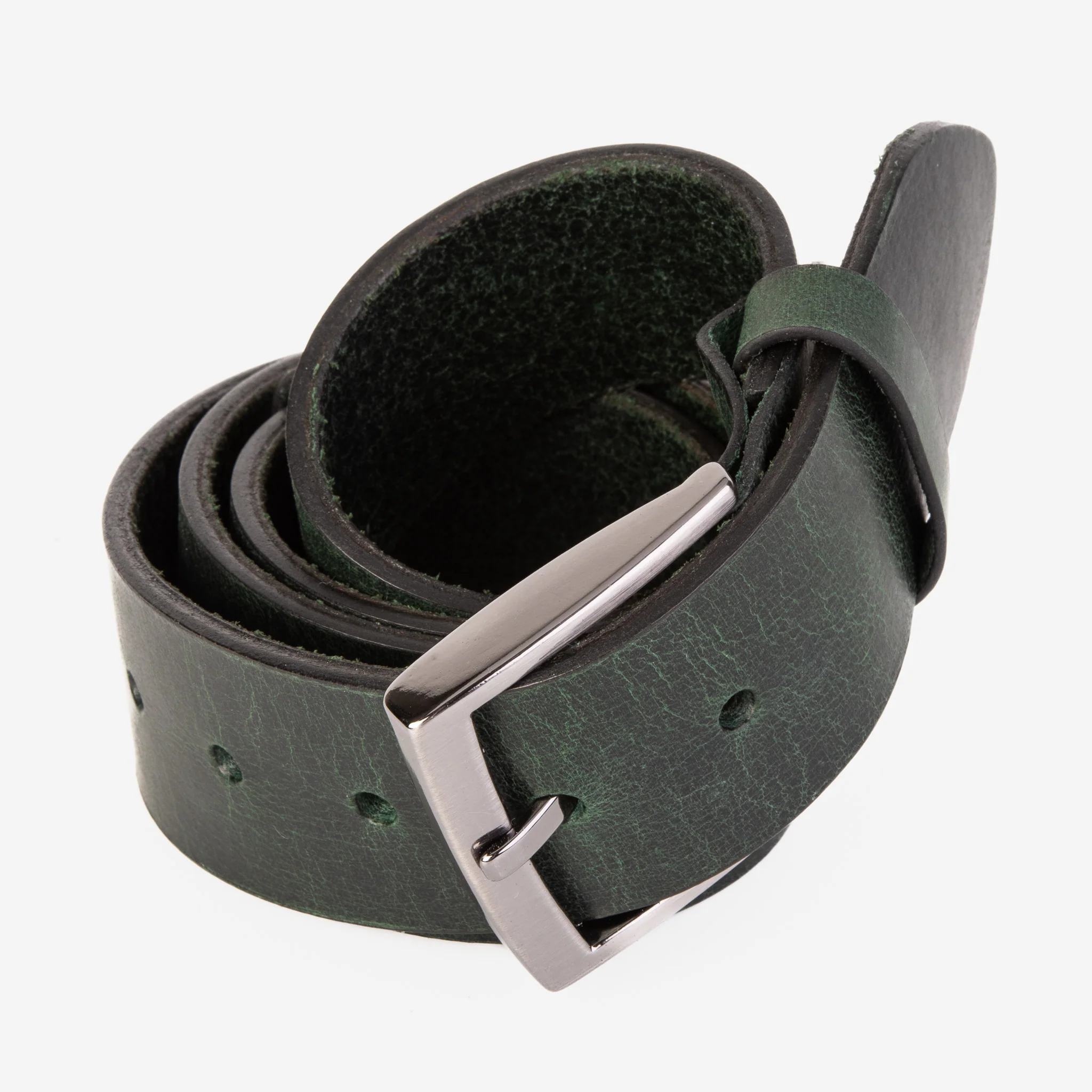 The Prime Forest Green Leather Belt - Image 6
