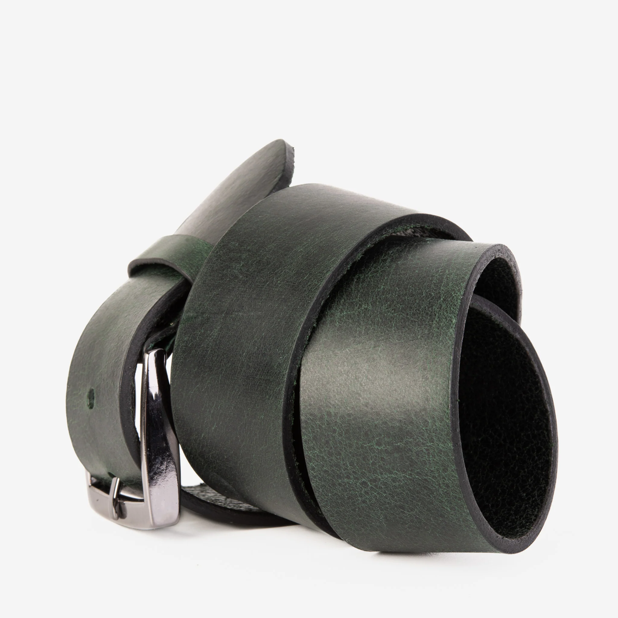 The Prime Forest Green Leather Belt - Image 7