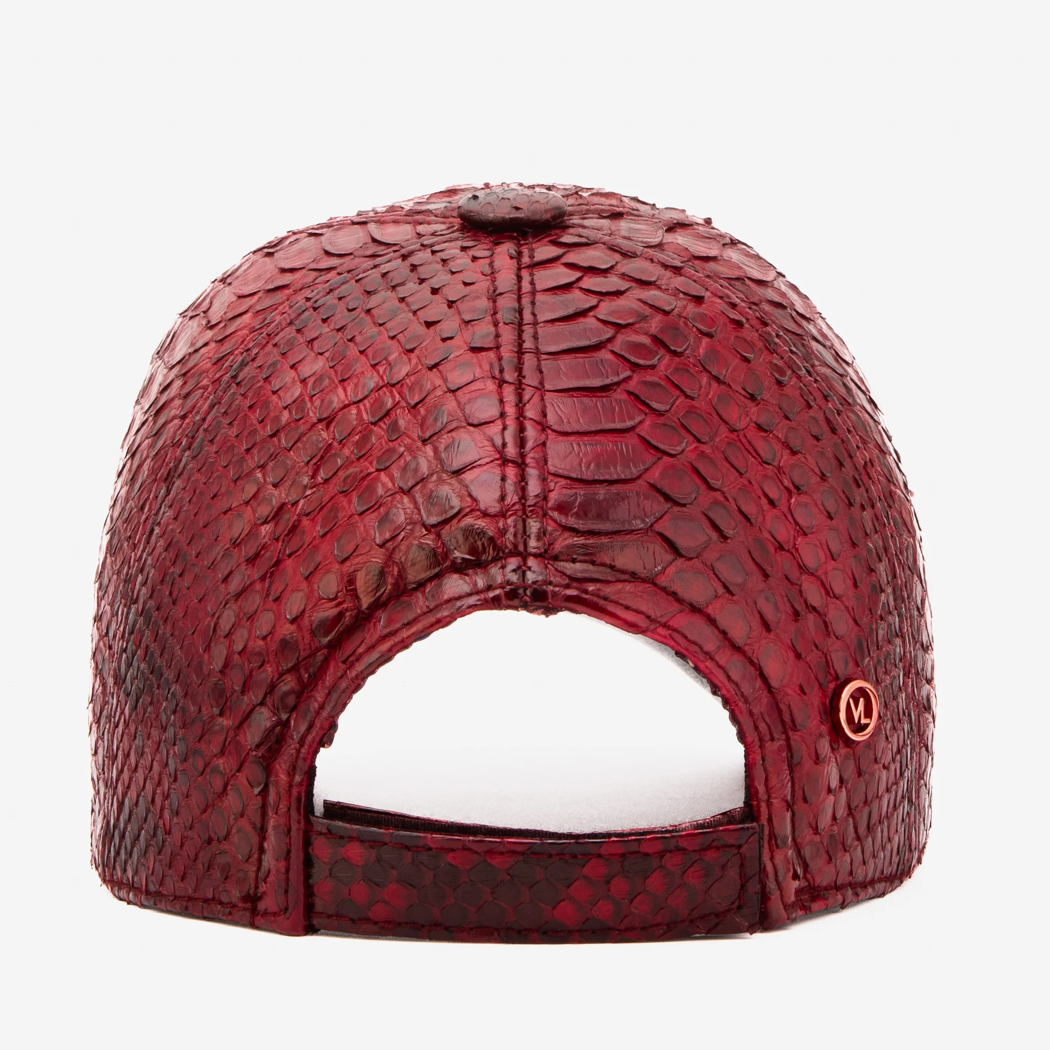 Boss Burgundy Leather Cap - Image 5