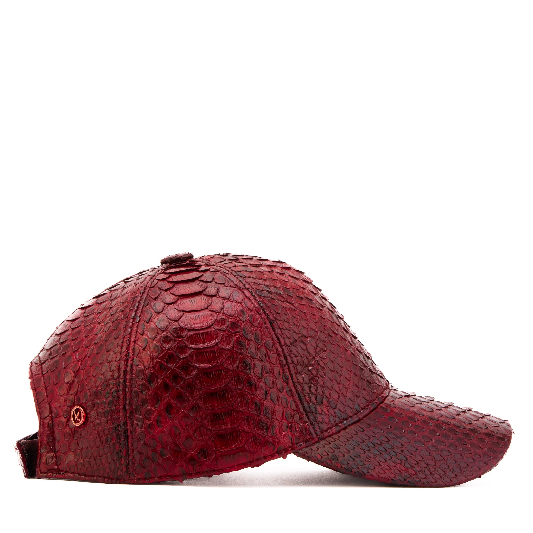 Boss Burgundy Leather Cap - Image 6