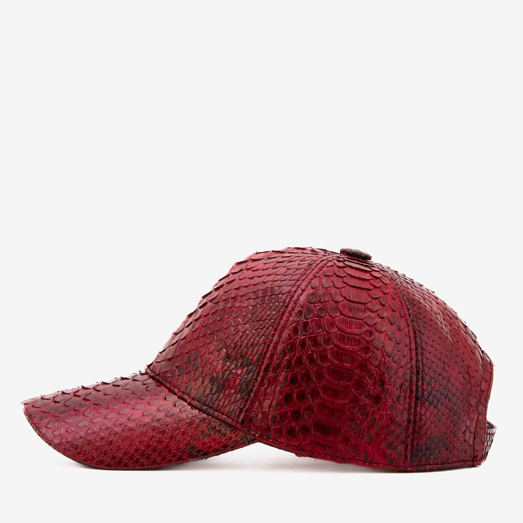 Boss Burgundy Leather Cap - Image 7