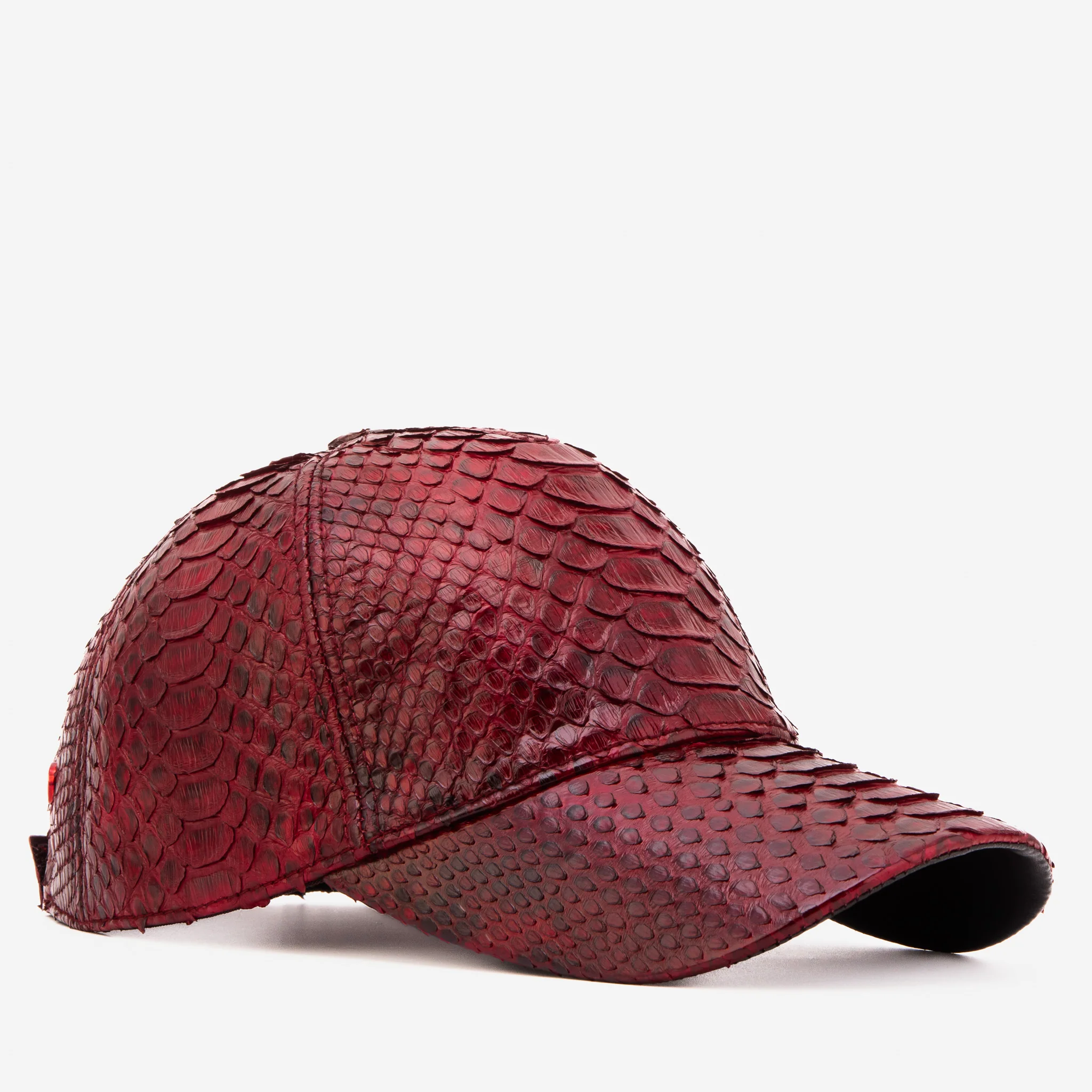 Boss Burgundy Leather Cap - Image 8