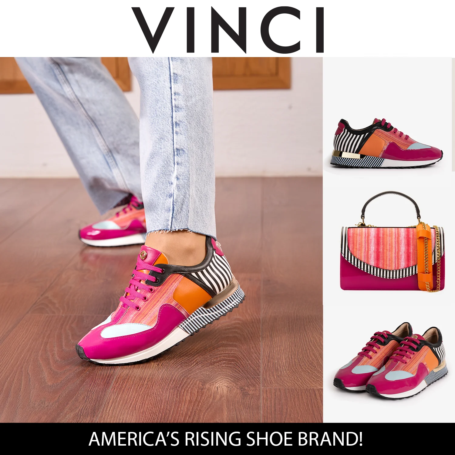 Santa Amaro Multi Color Fuchsia Women Sneaker - Image 6