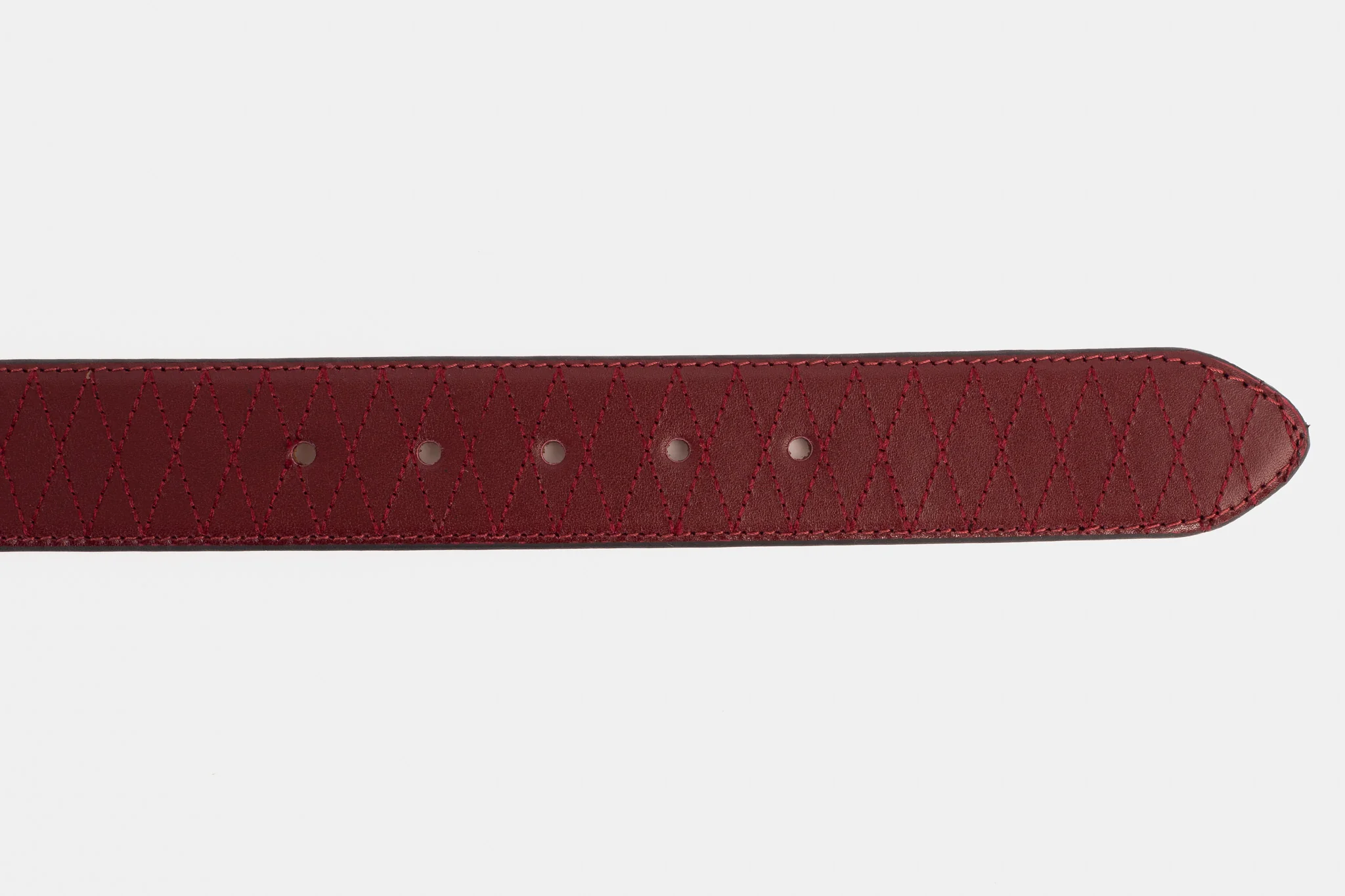 The Adler Burgundy Leather Belt - Image 5