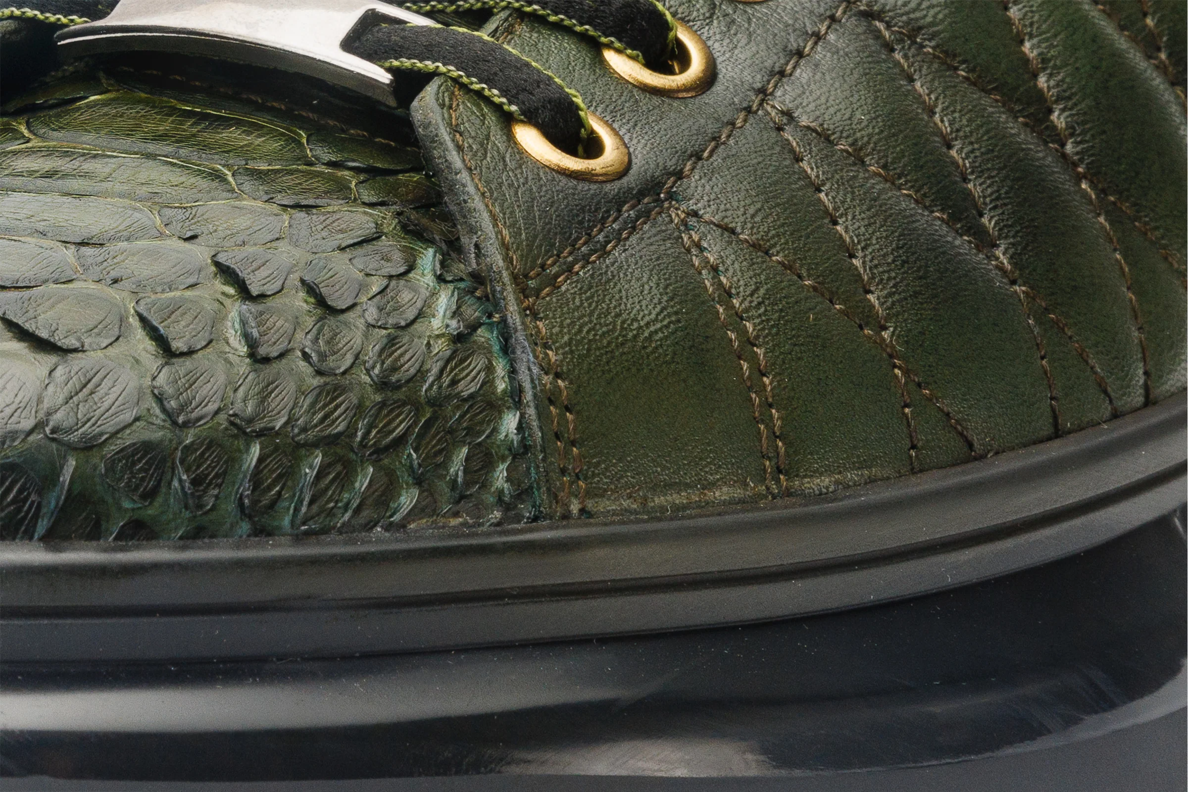 The Adler Green Snk Leather Men Sneaker Limited Edition - Image 4