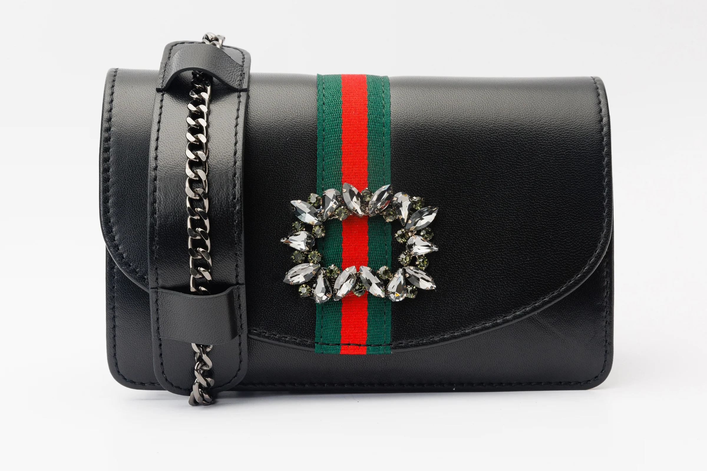 The Afega Black Leather Handbag - Image 5
