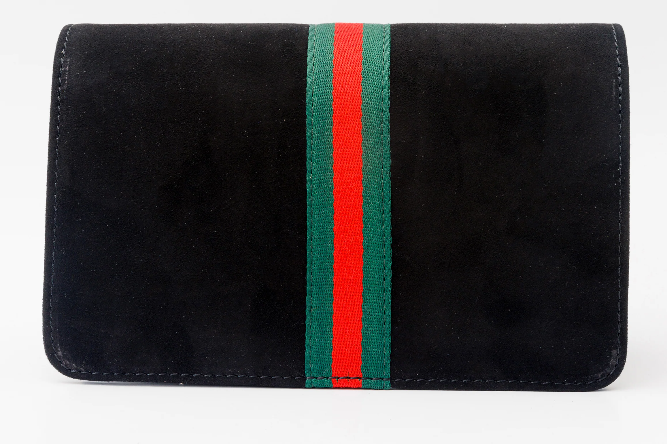 The Afega Black Suede Leather Handbag - Image 5