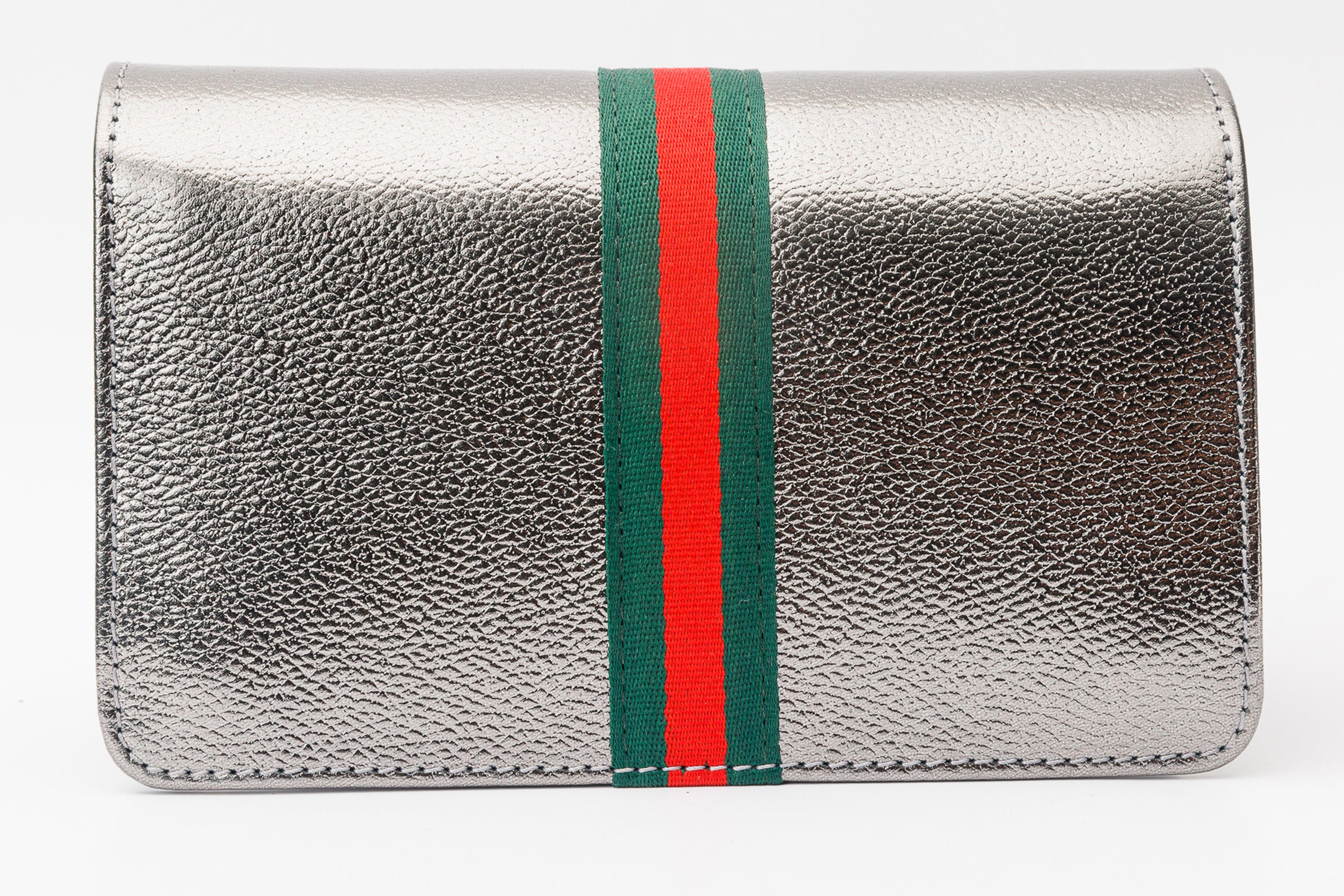 The Afega Silver Leather Handbag - Image 5