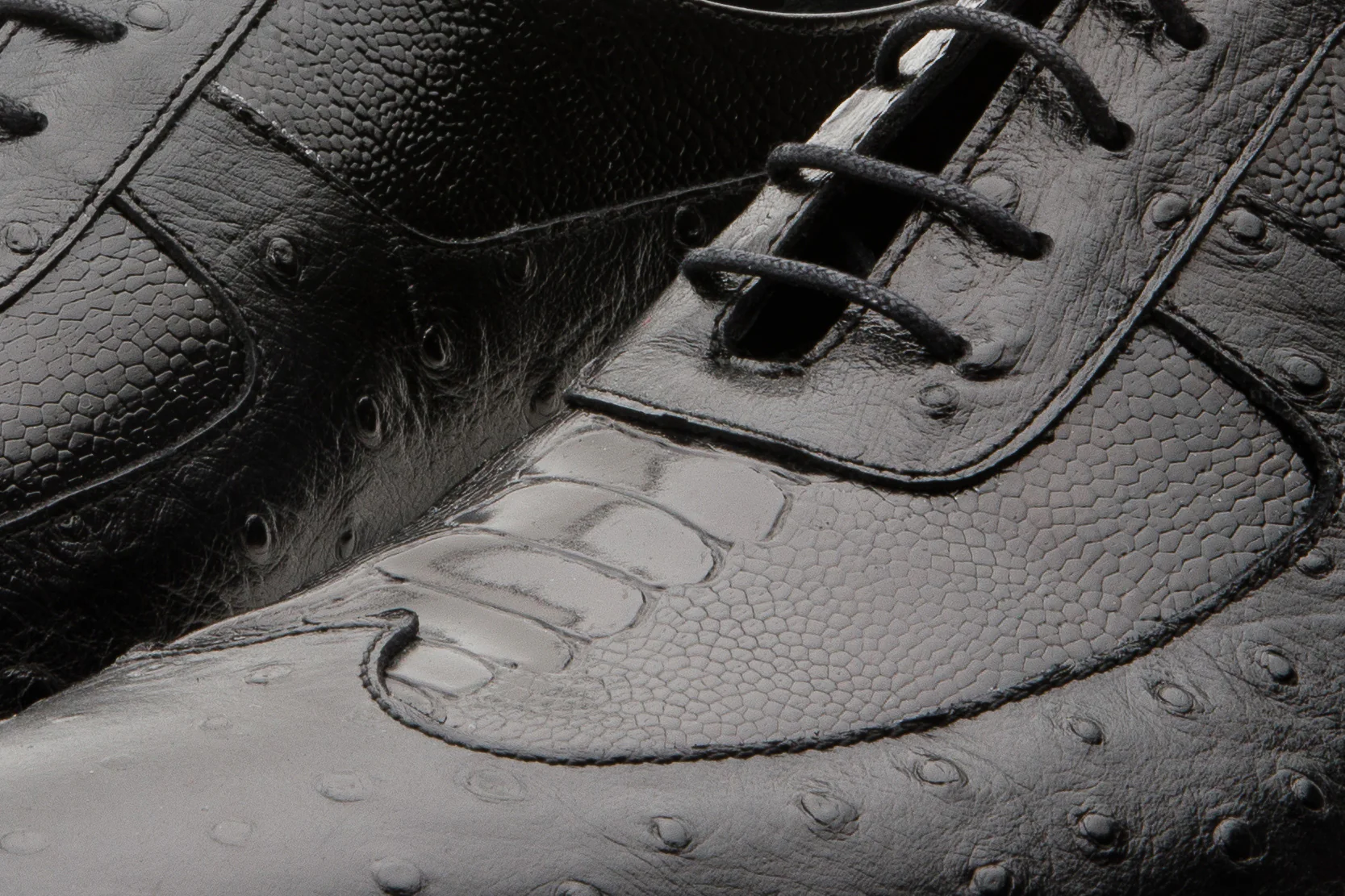 The Alabama Black Wingtip Oxford Men Shoe - Image 5